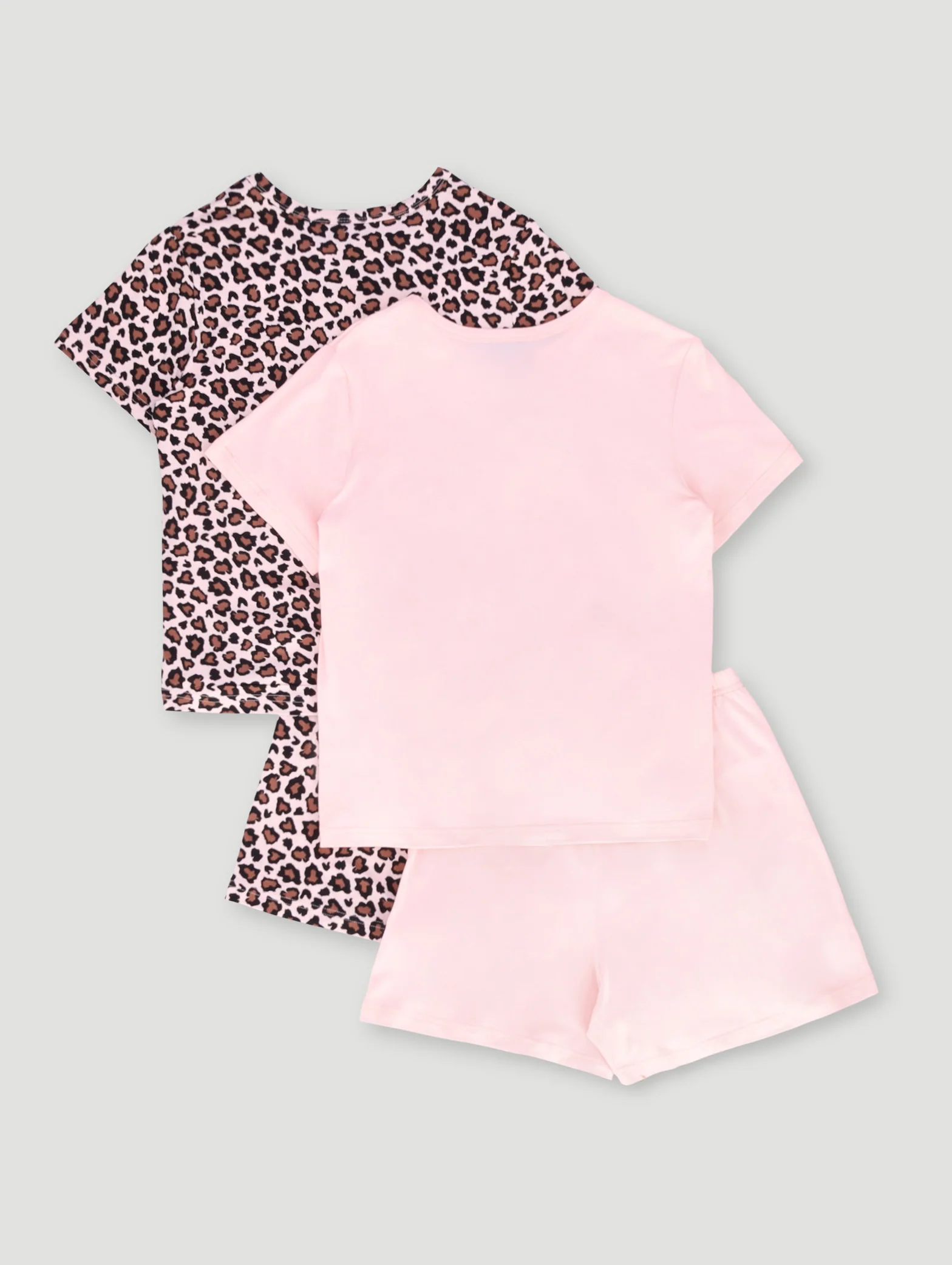 Girls 2 Pack Animal Print Chic Sleep Set - Multi - Image 10