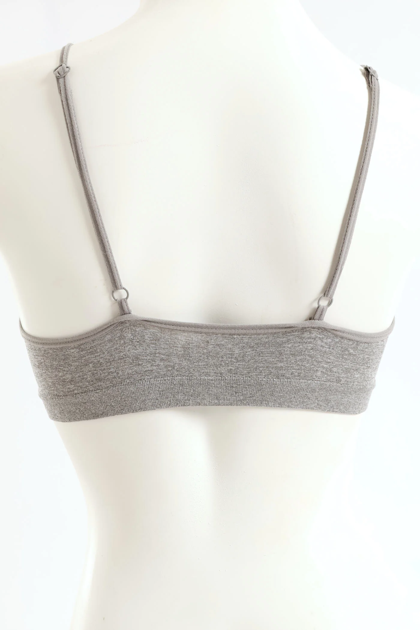 Girls 2 Pack Padded Bra - Black/Grey - Image 4
