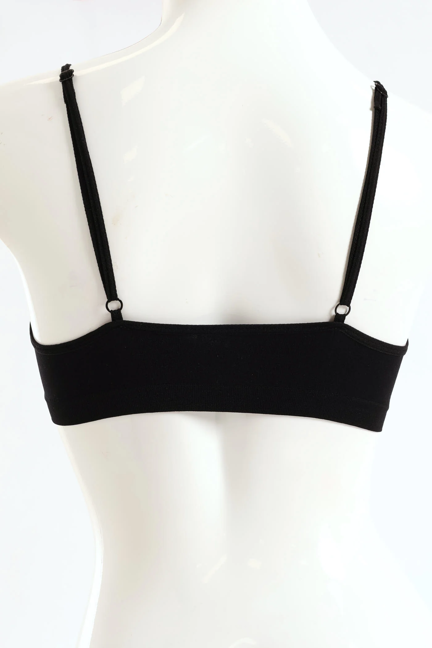 Girls 2 Pack Padded Bra - Black/Grey - Image 5