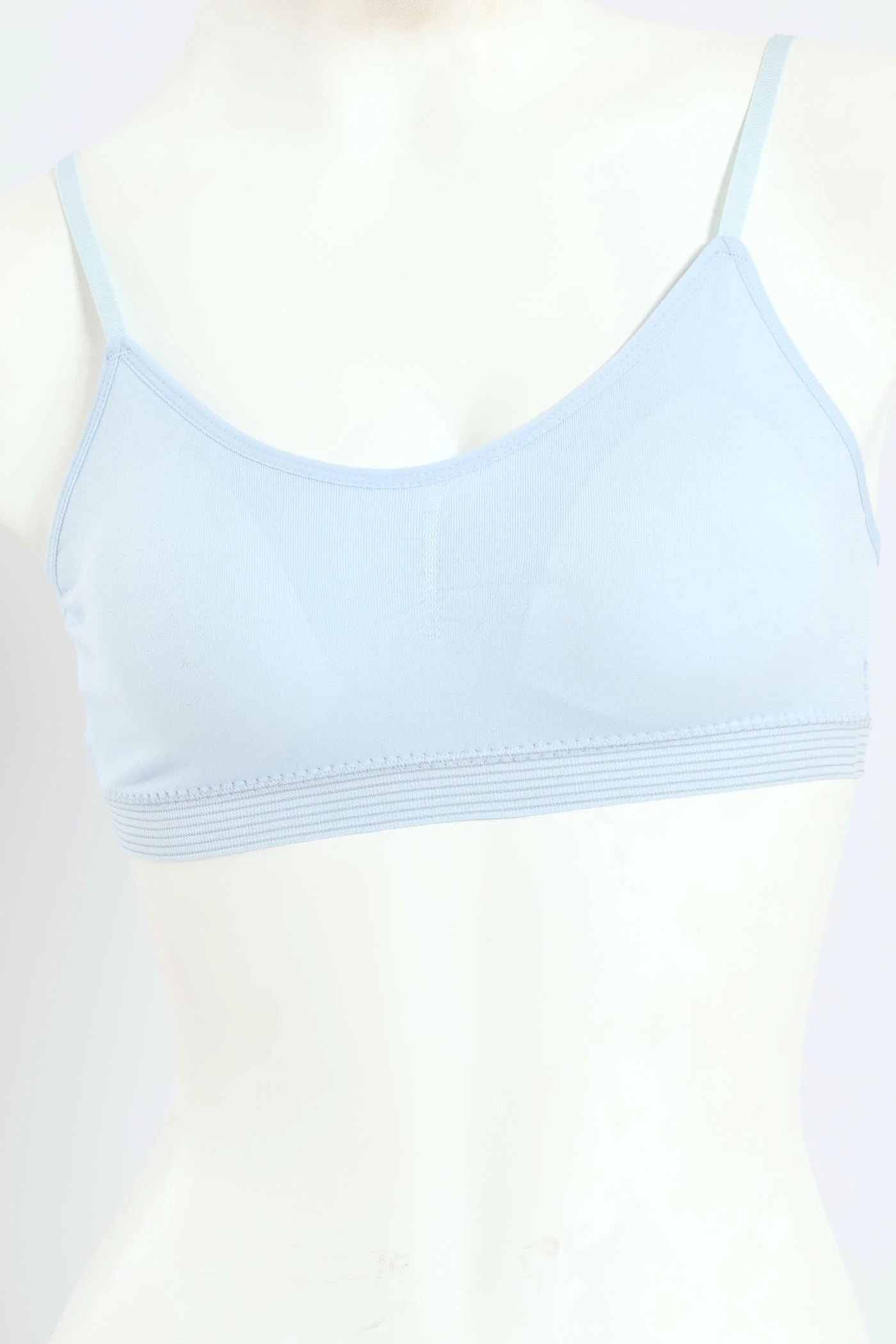 Girls 2 Pack Seamless Padded Bra - Blue - Image 2