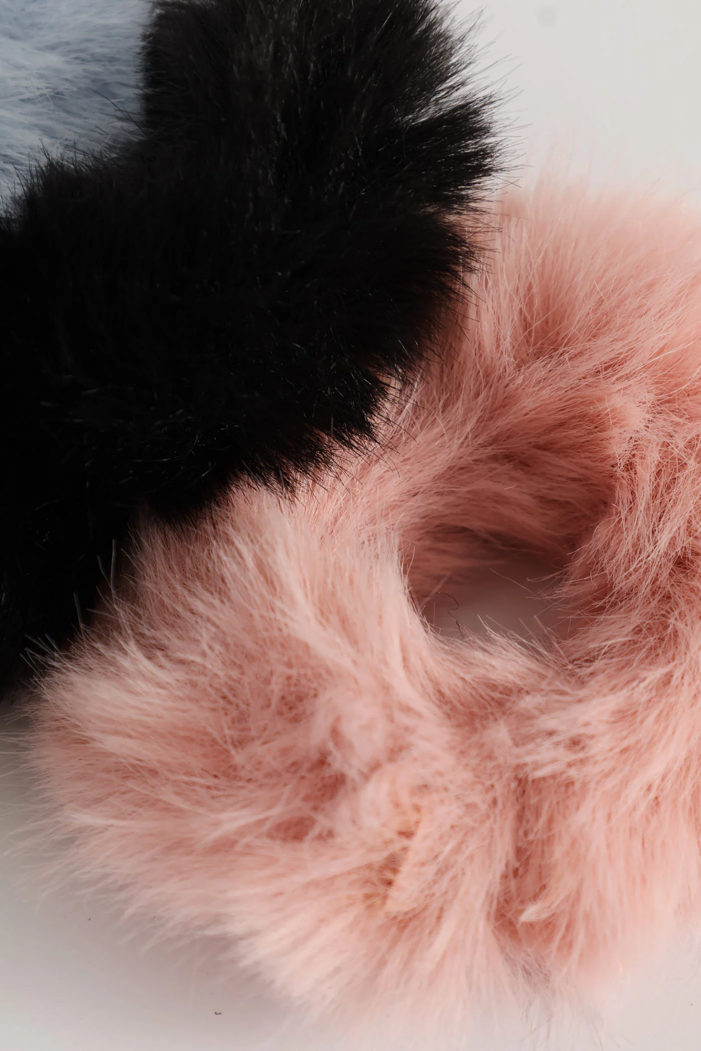 Girls 3 Pack Fur Scrunchies - Multi - Image 3