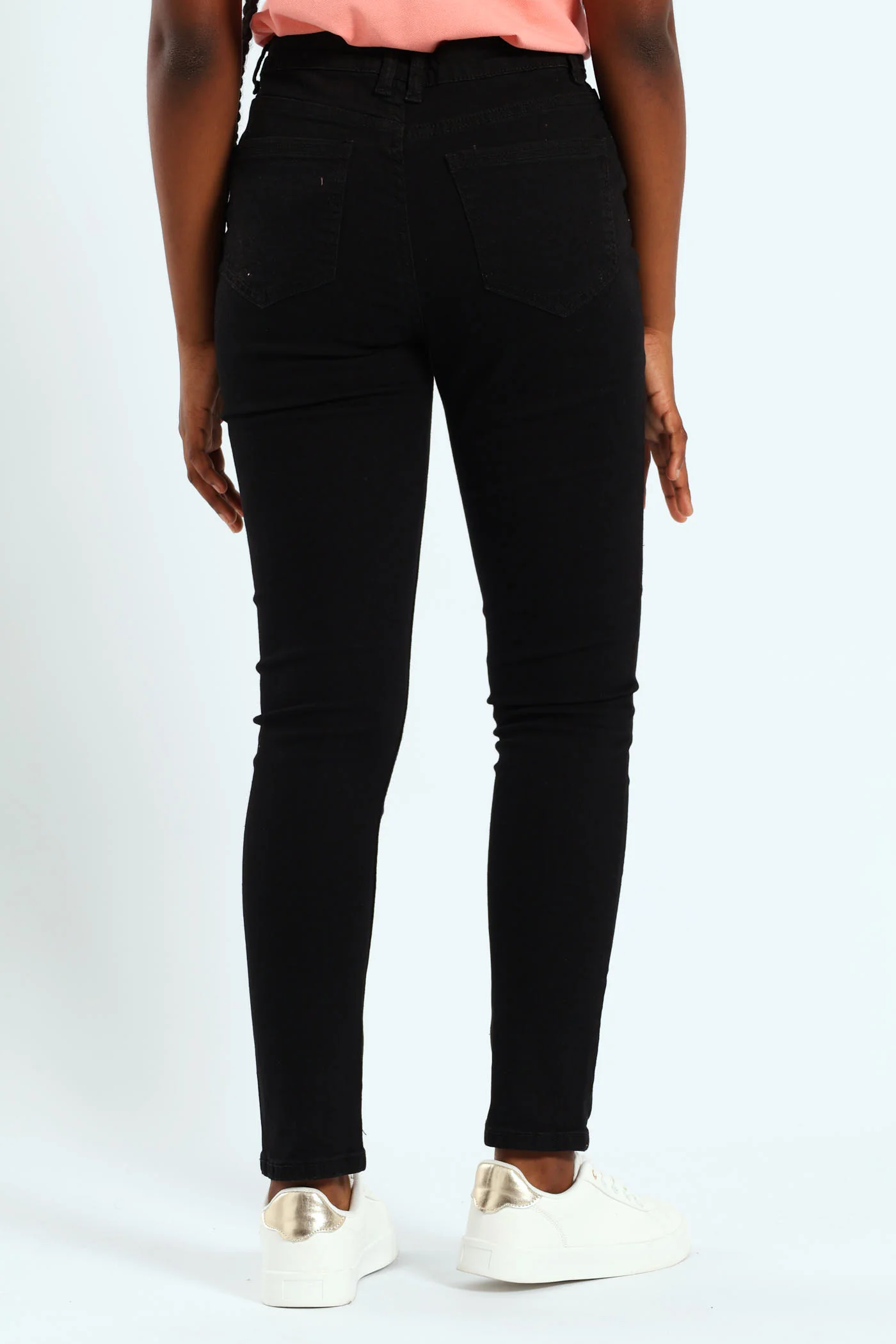 Girls Ankle Grazer Skinny Denim - Black - Image 2