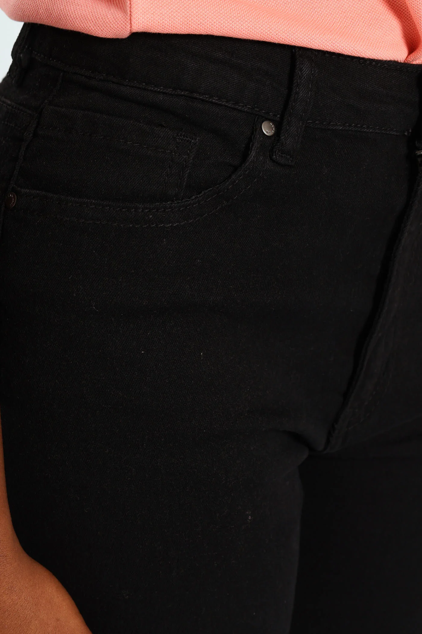 Girls Ankle Grazer Skinny Denim - Black - Image 3