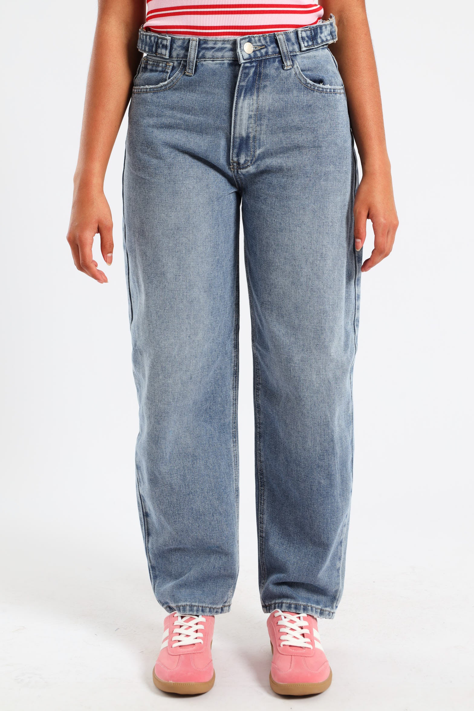 Girls Balloon Fit Denim - Dark Blue - Image 2