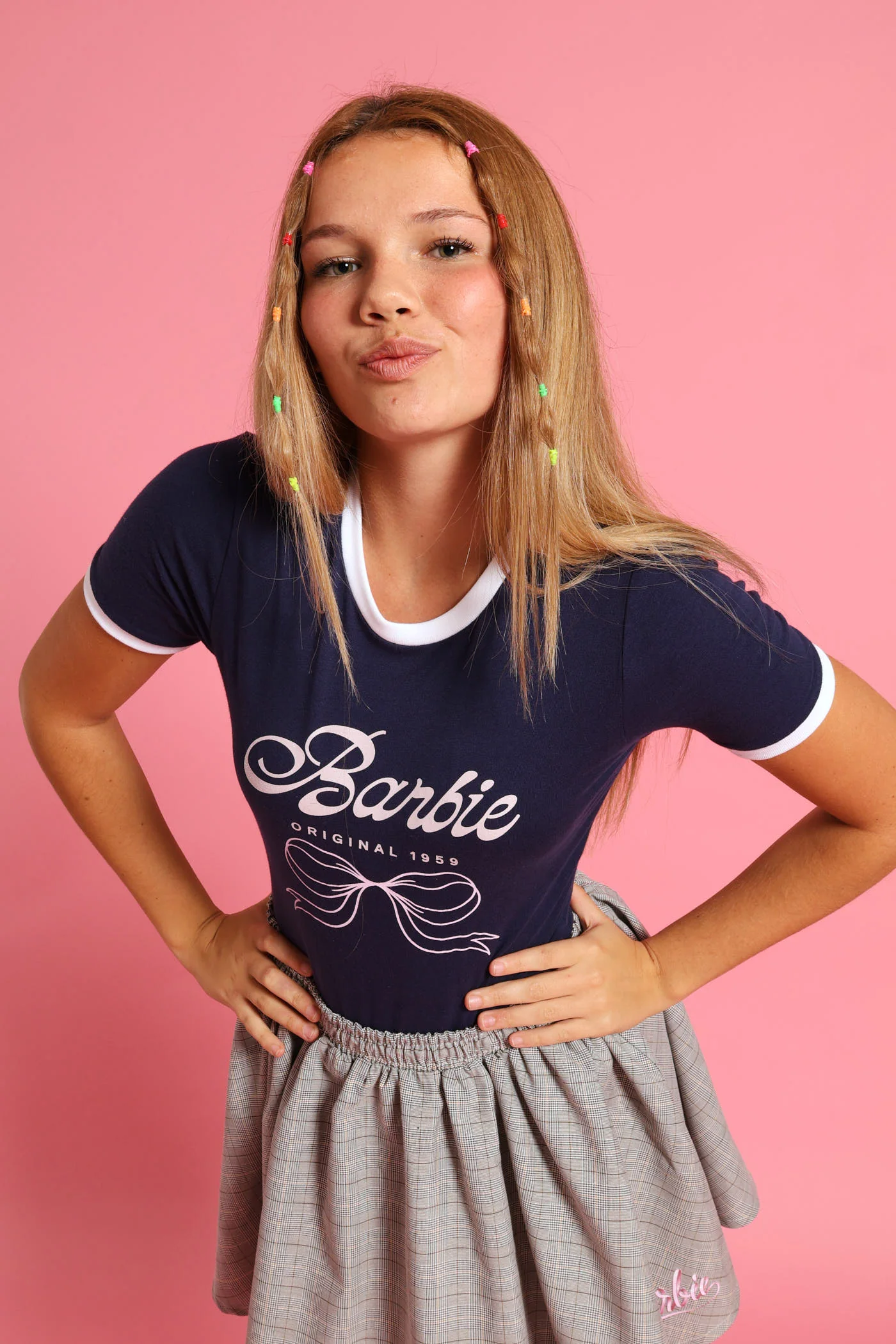 Girls Barbie Bodysuit - Navy - Image 3