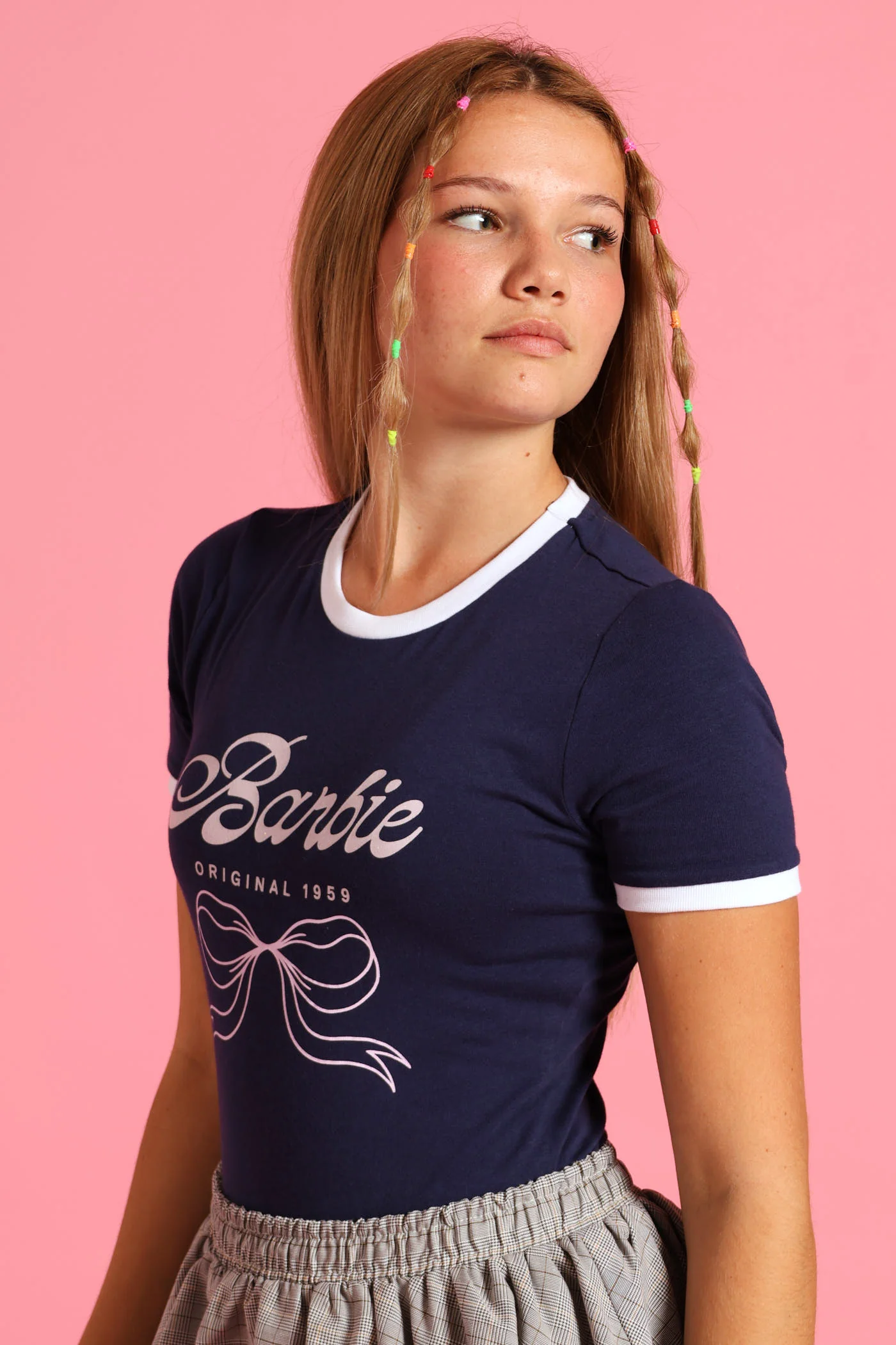 Girls Barbie Bodysuit - Navy - Image 5