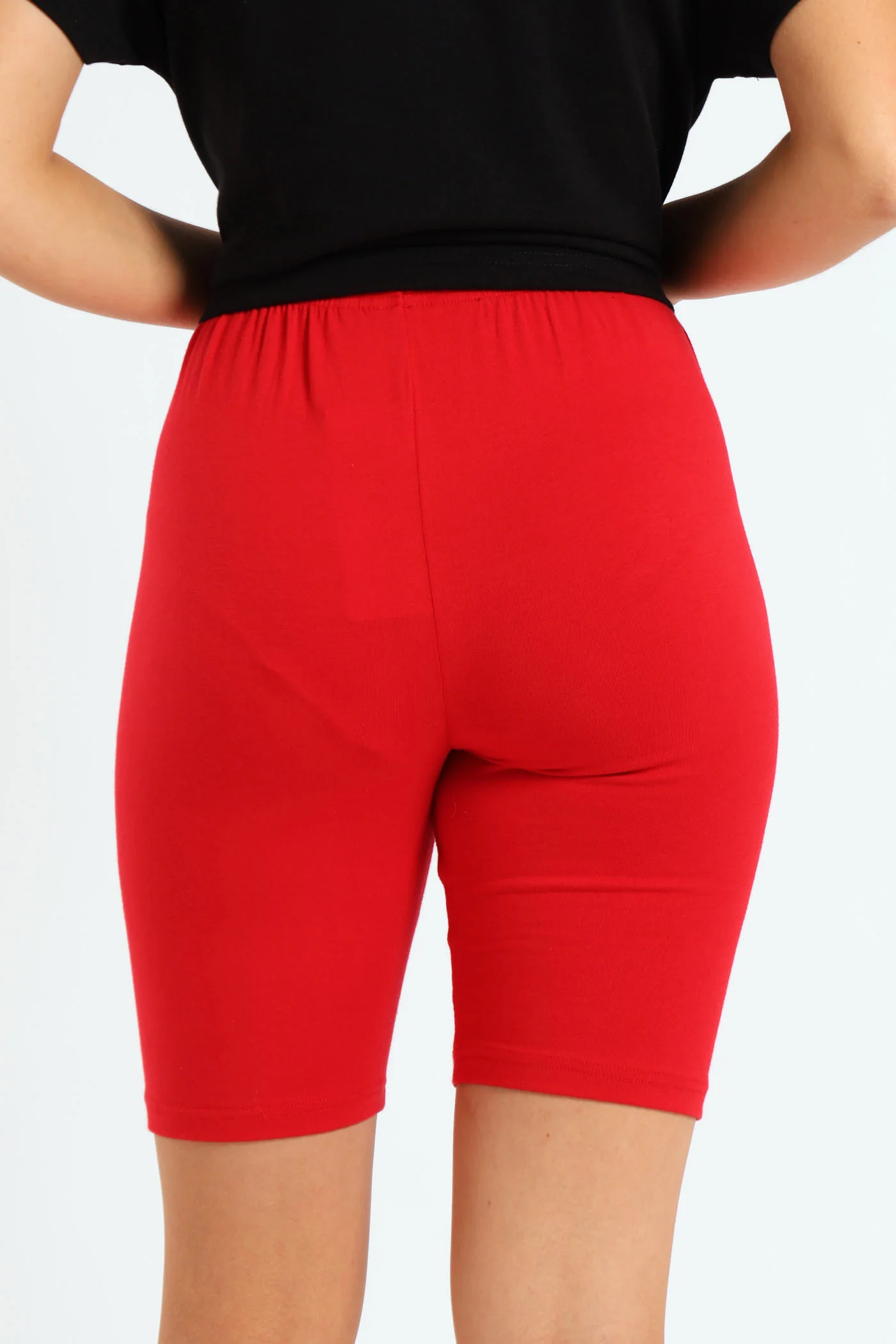 Girls Barbie Cycle Short - Red - Image 3