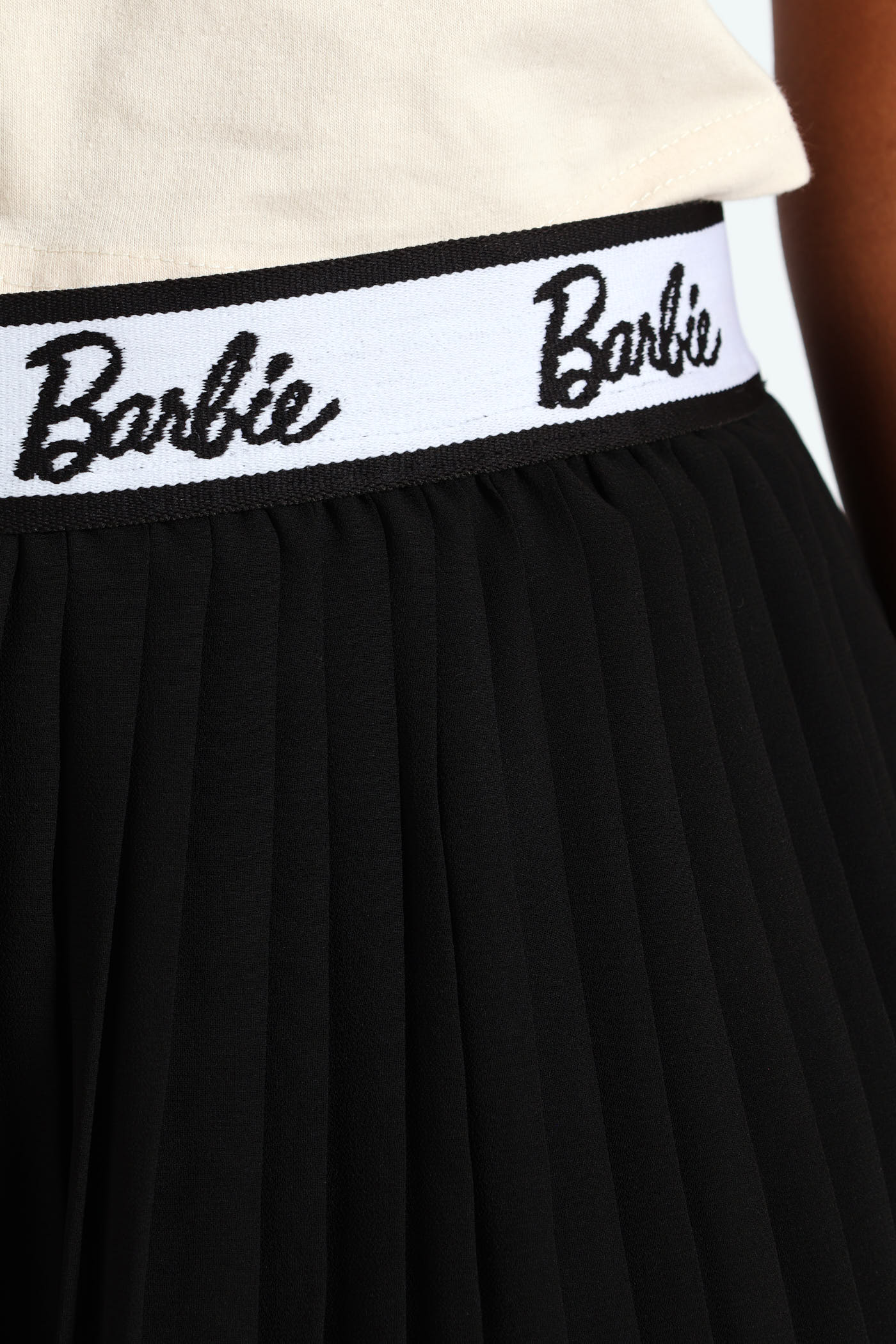 Girls Barbie Pleated Skort - Black - Image 4