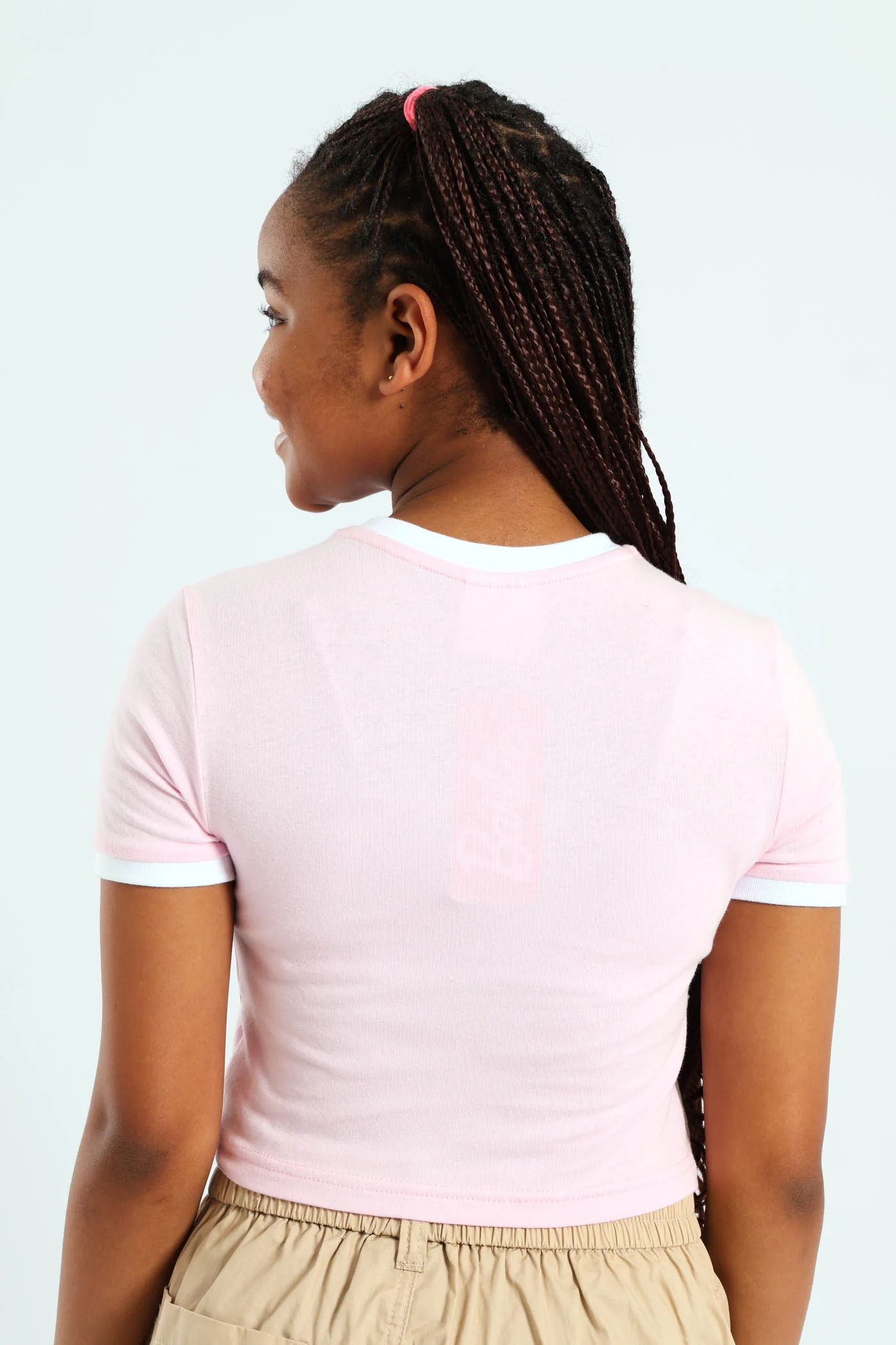 Girls Barbie Ringer Tee - Pink - Image 5
