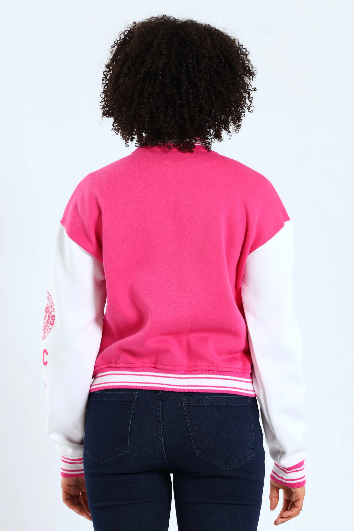 Girls Baseball Jacket - Pink - Image 3