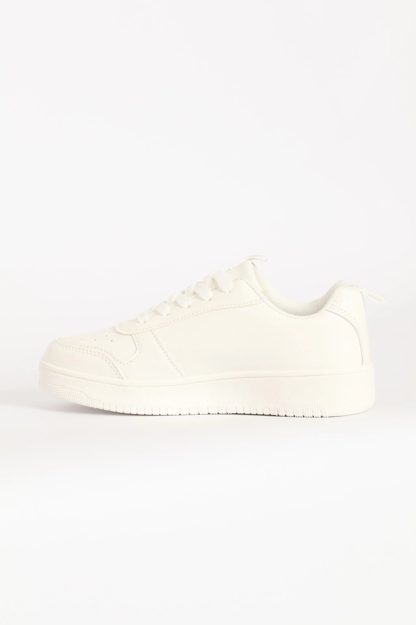 Girls Basic Court Sneaker - White - Image 3