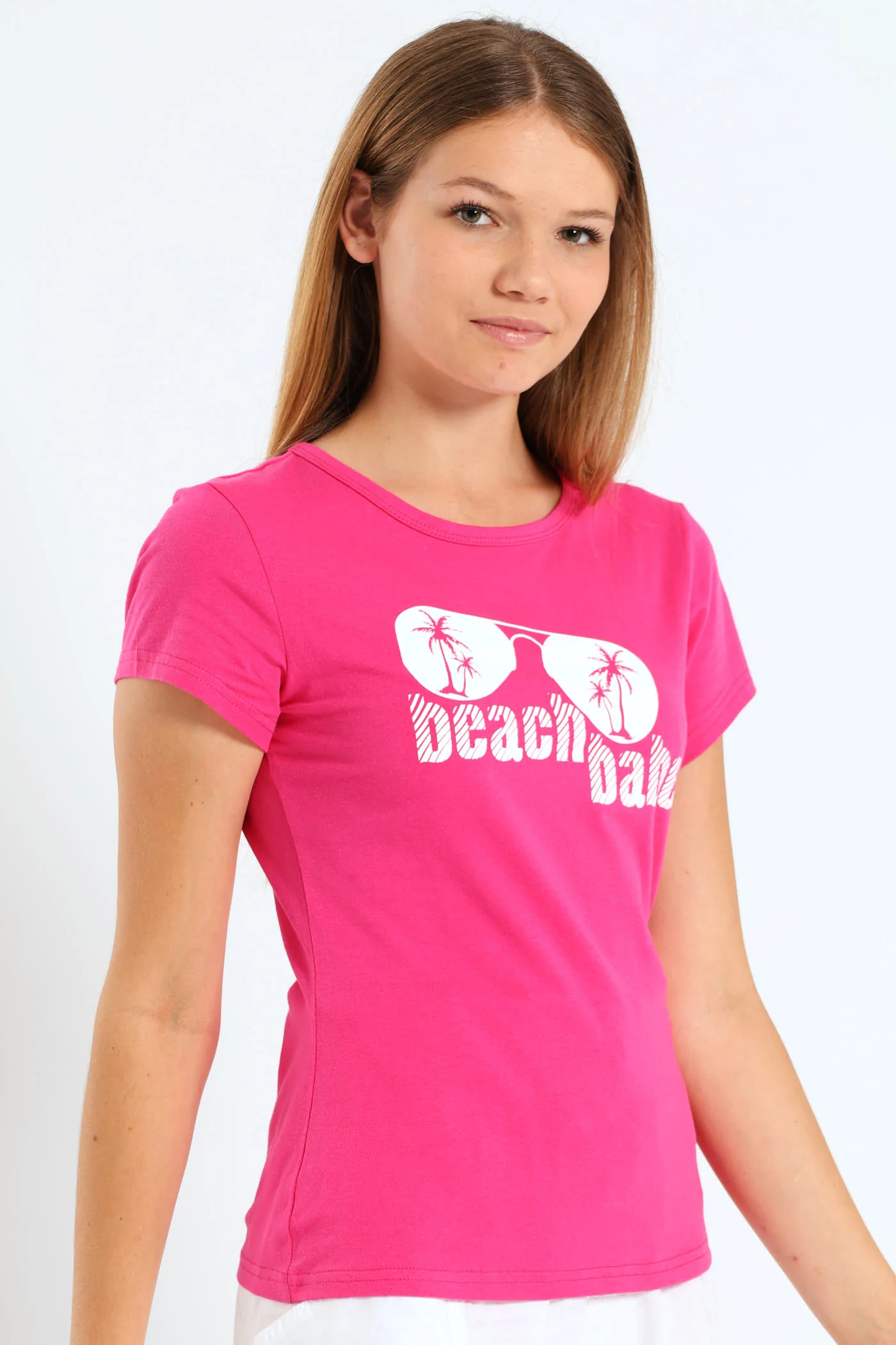 Girls Beach Tee - Pink - Image 2