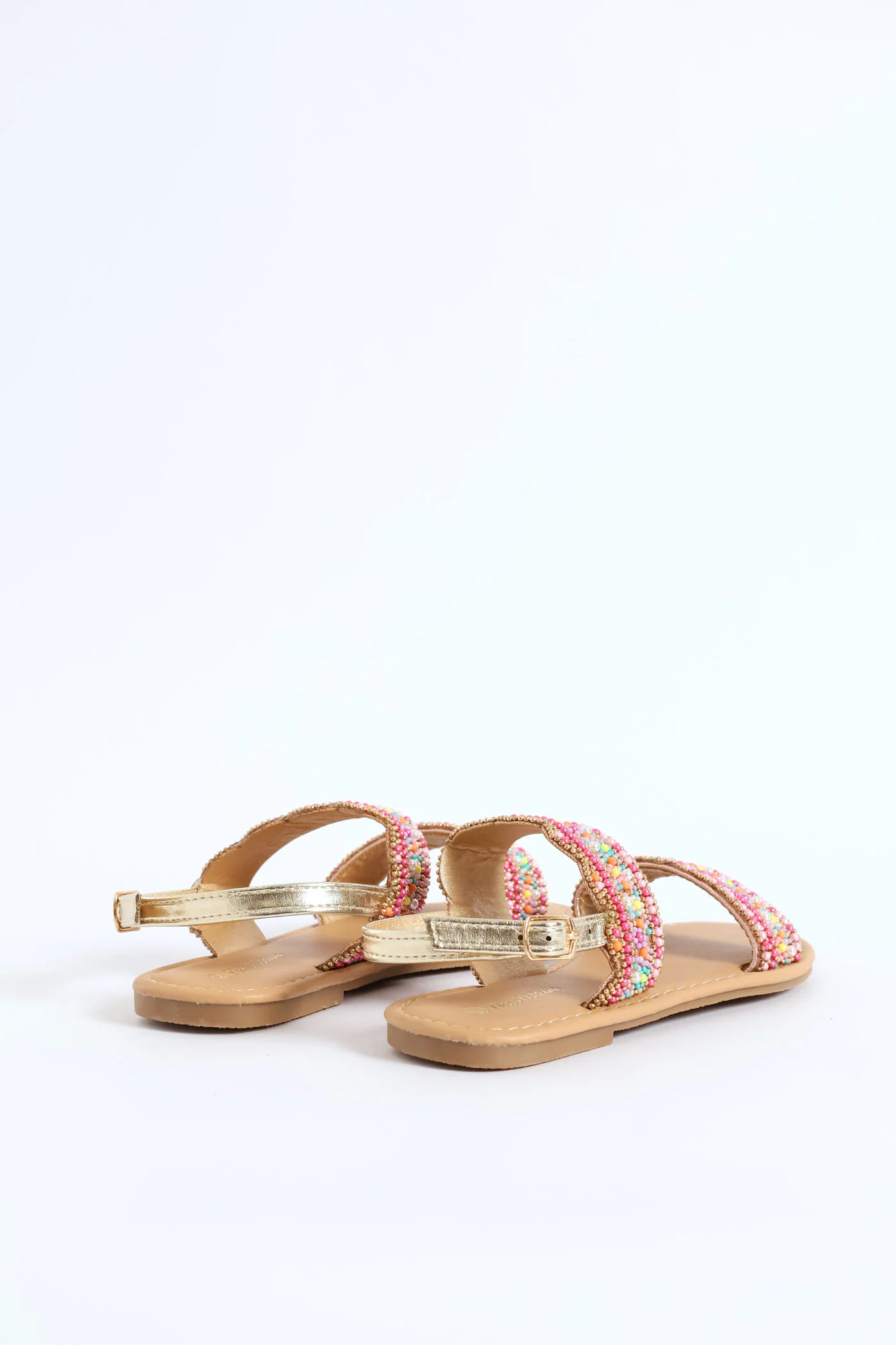 Girls Beaded Sandal - Multi - Image 3