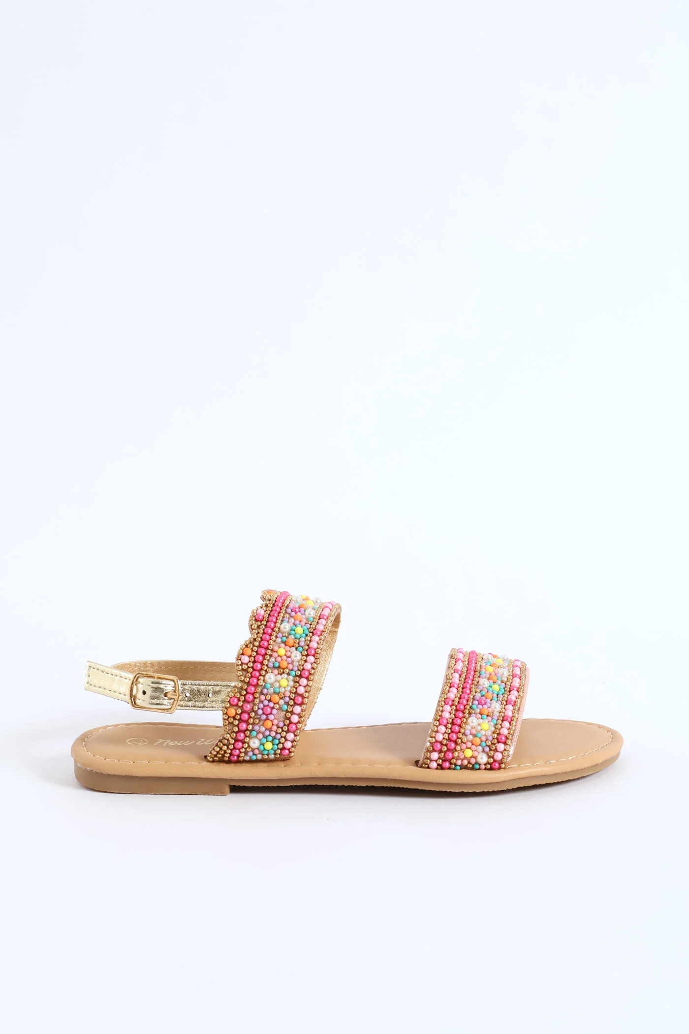 Girls Beaded Sandal - Multi - Image 4