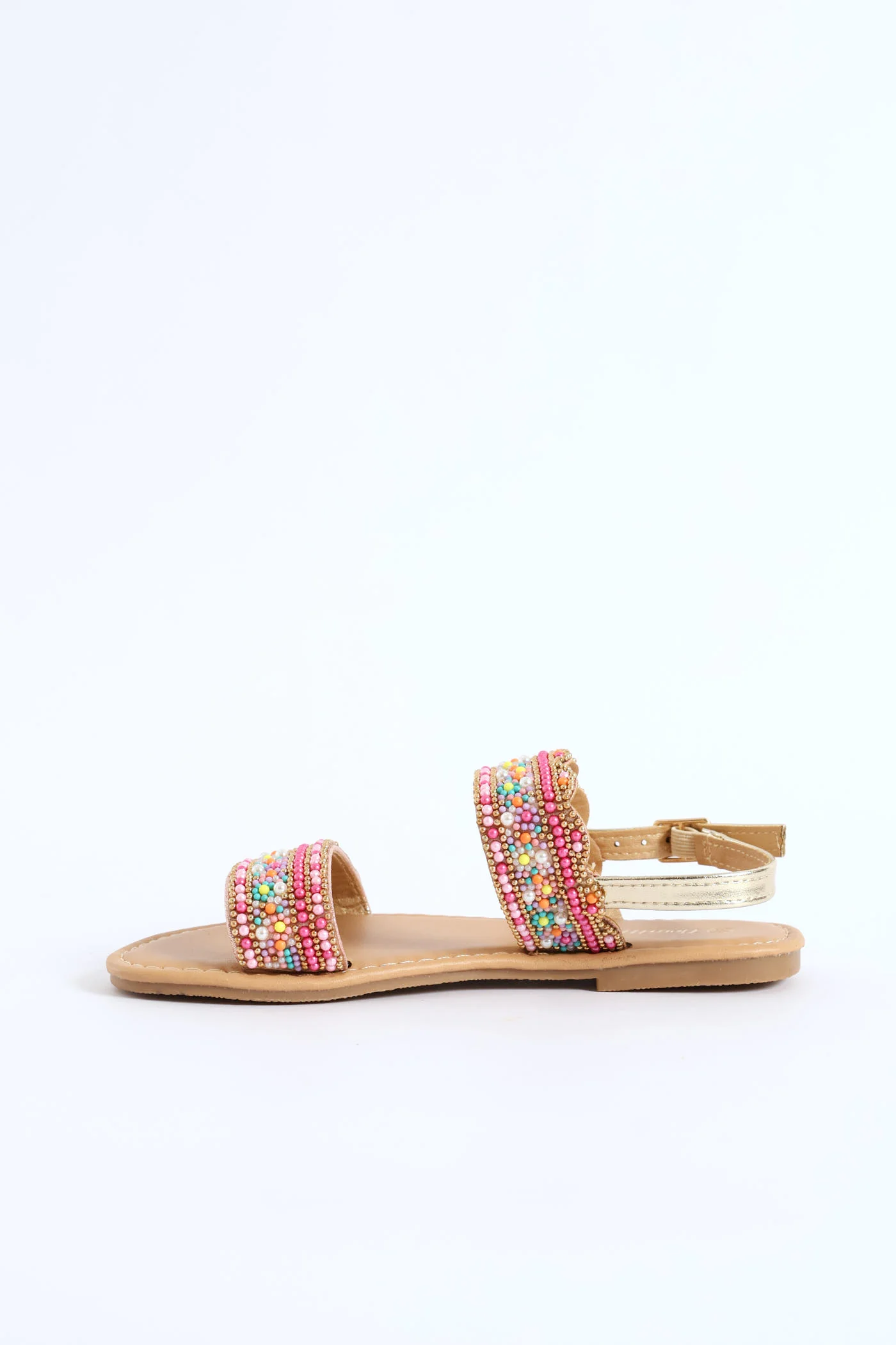Girls Beaded Sandal - Multi - Image 5