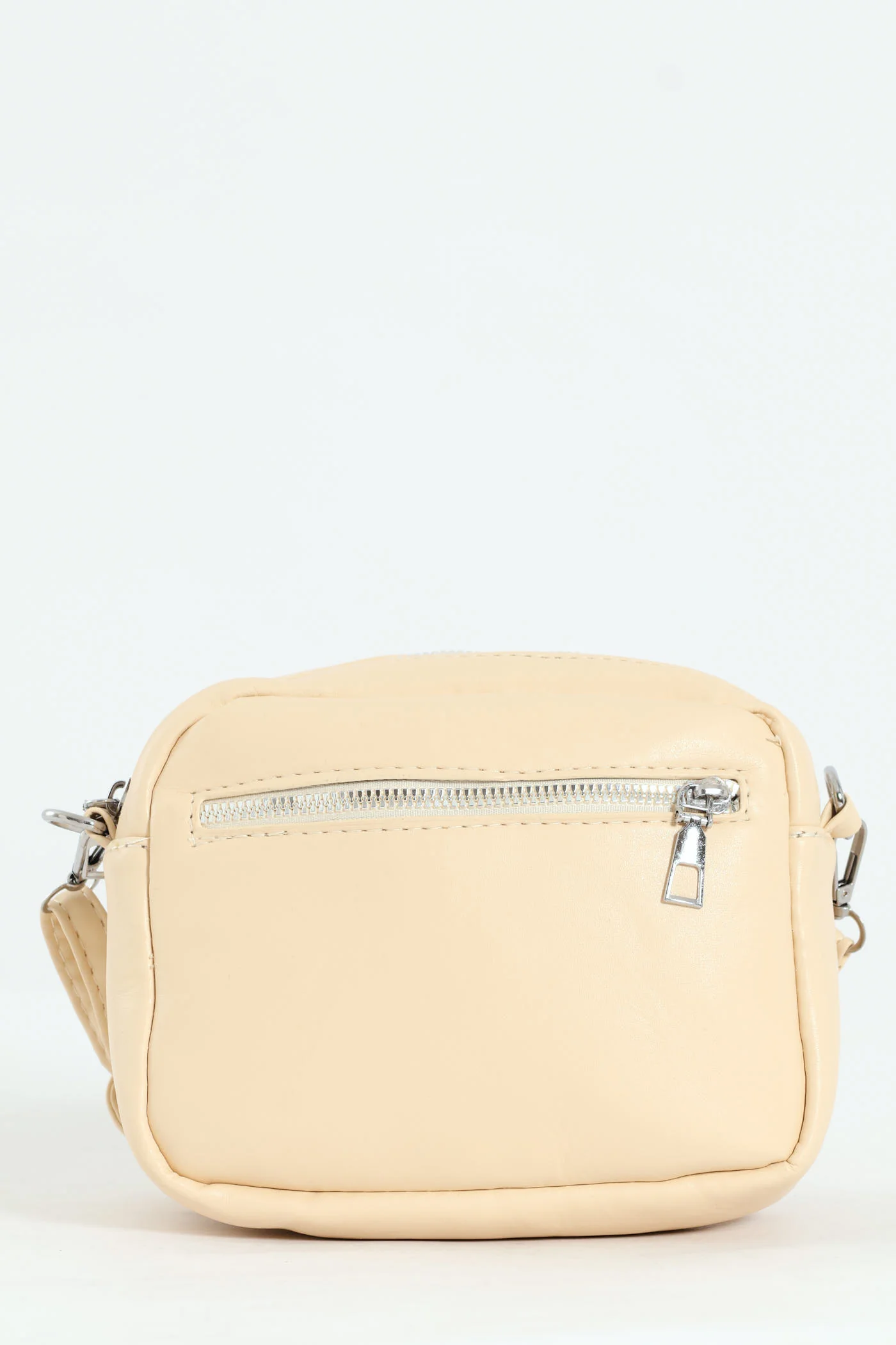 Girls Beige Quilted Sling Bag - Beige - Image 4