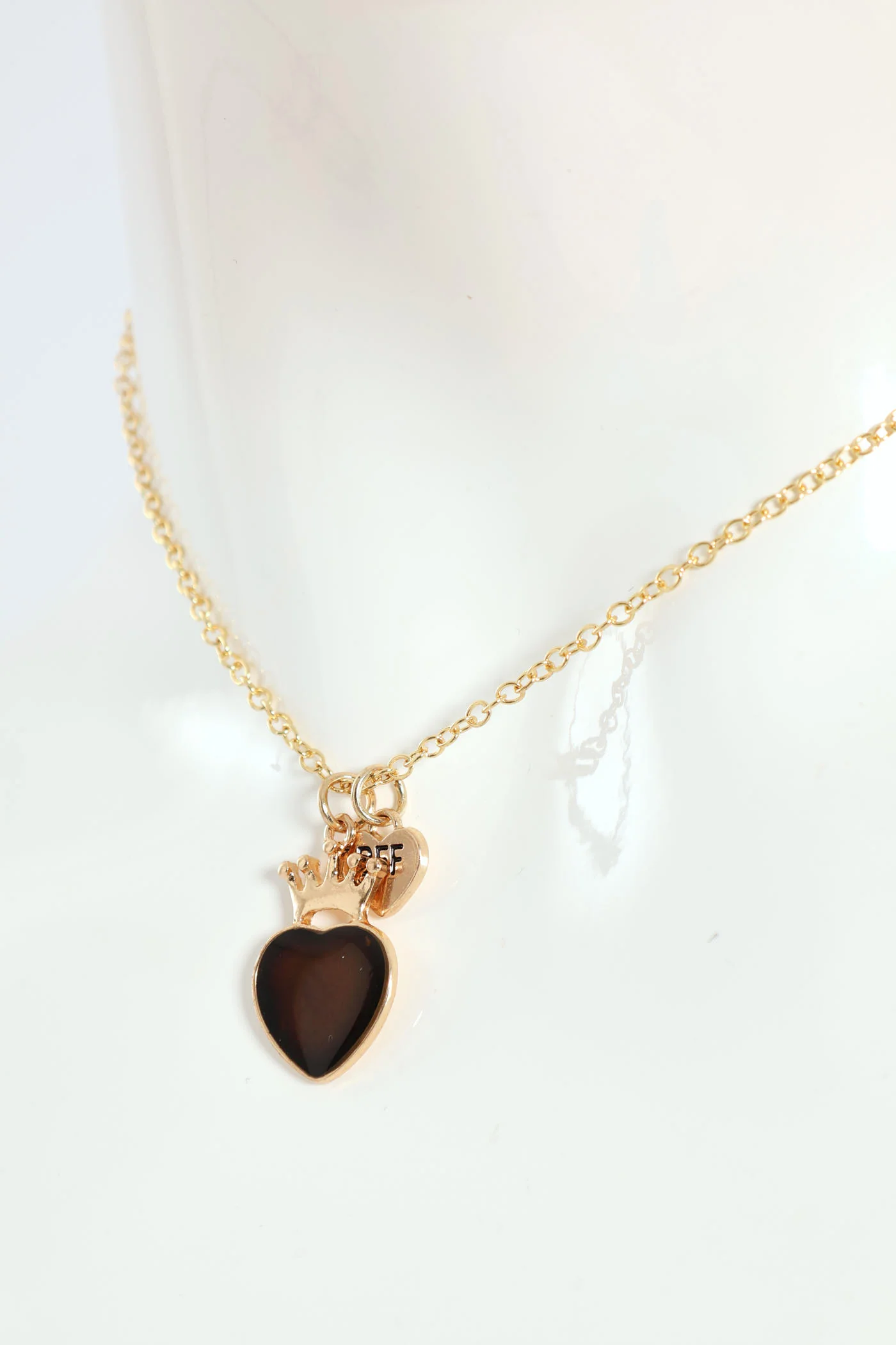 Girls Bff Necklace Set - Black - Image 4