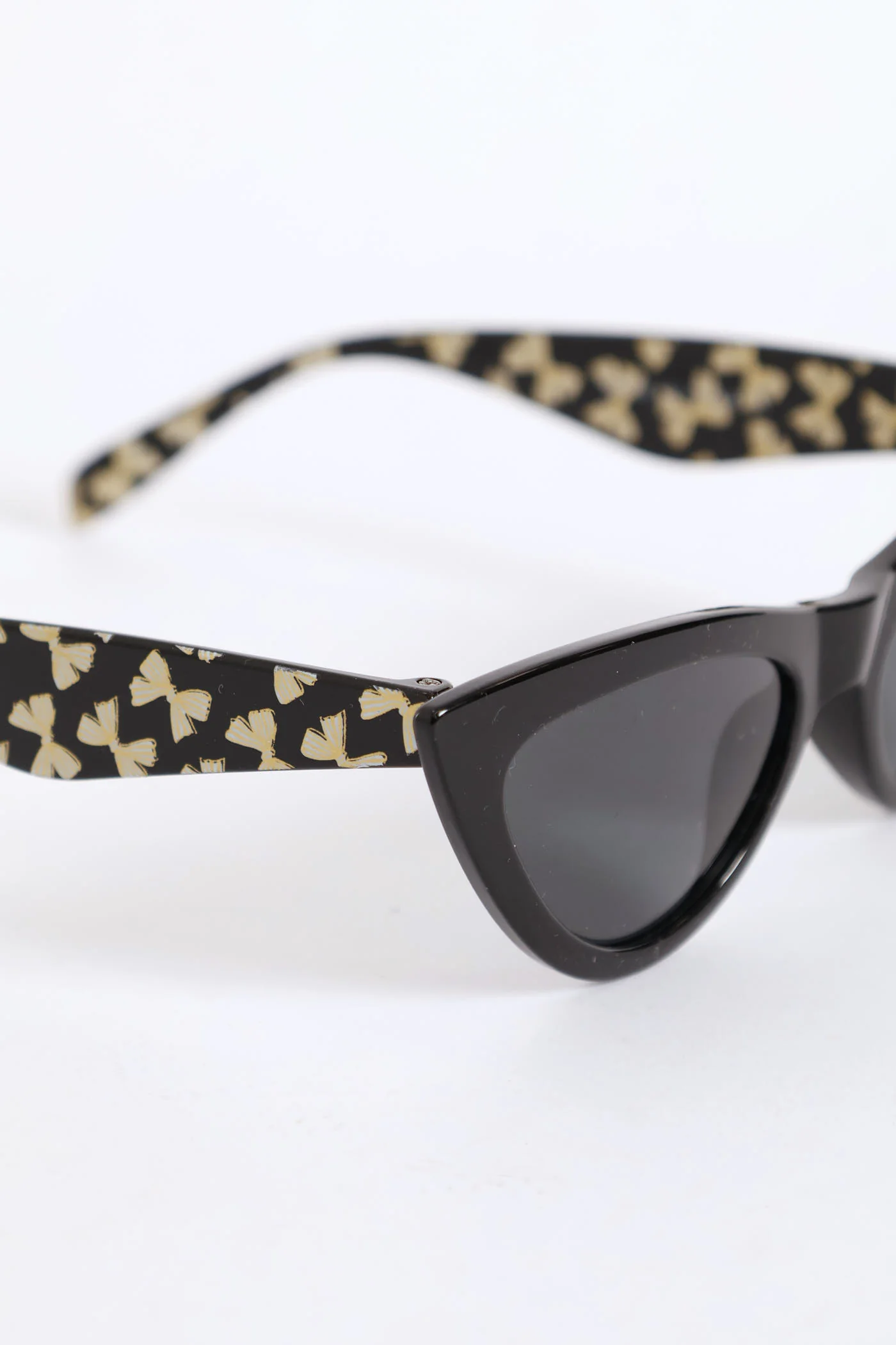 Girls Bow Detail Shiny Sunnies - Black - Image 2