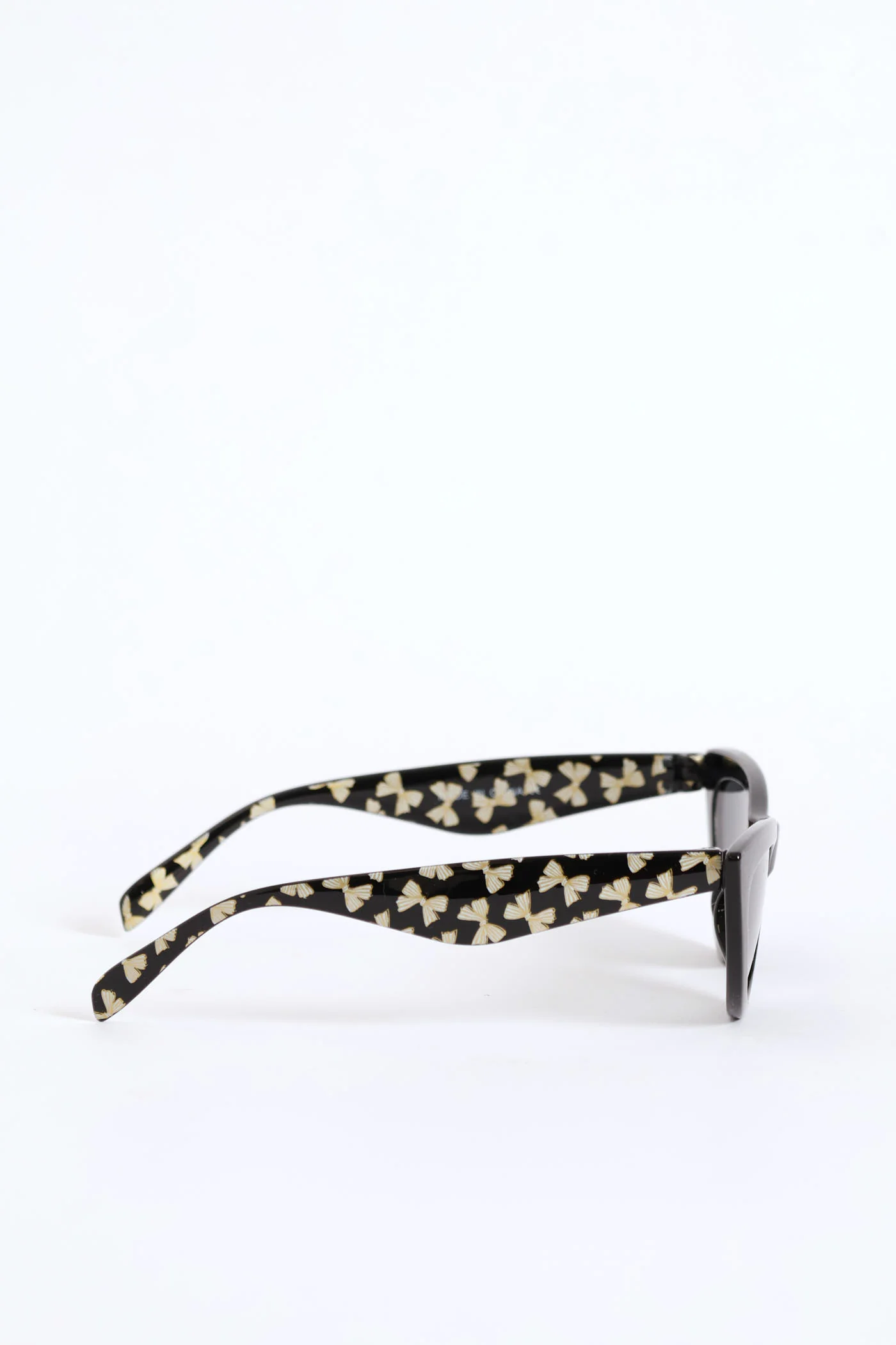 Girls Bow Detail Shiny Sunnies - Black - Image 4