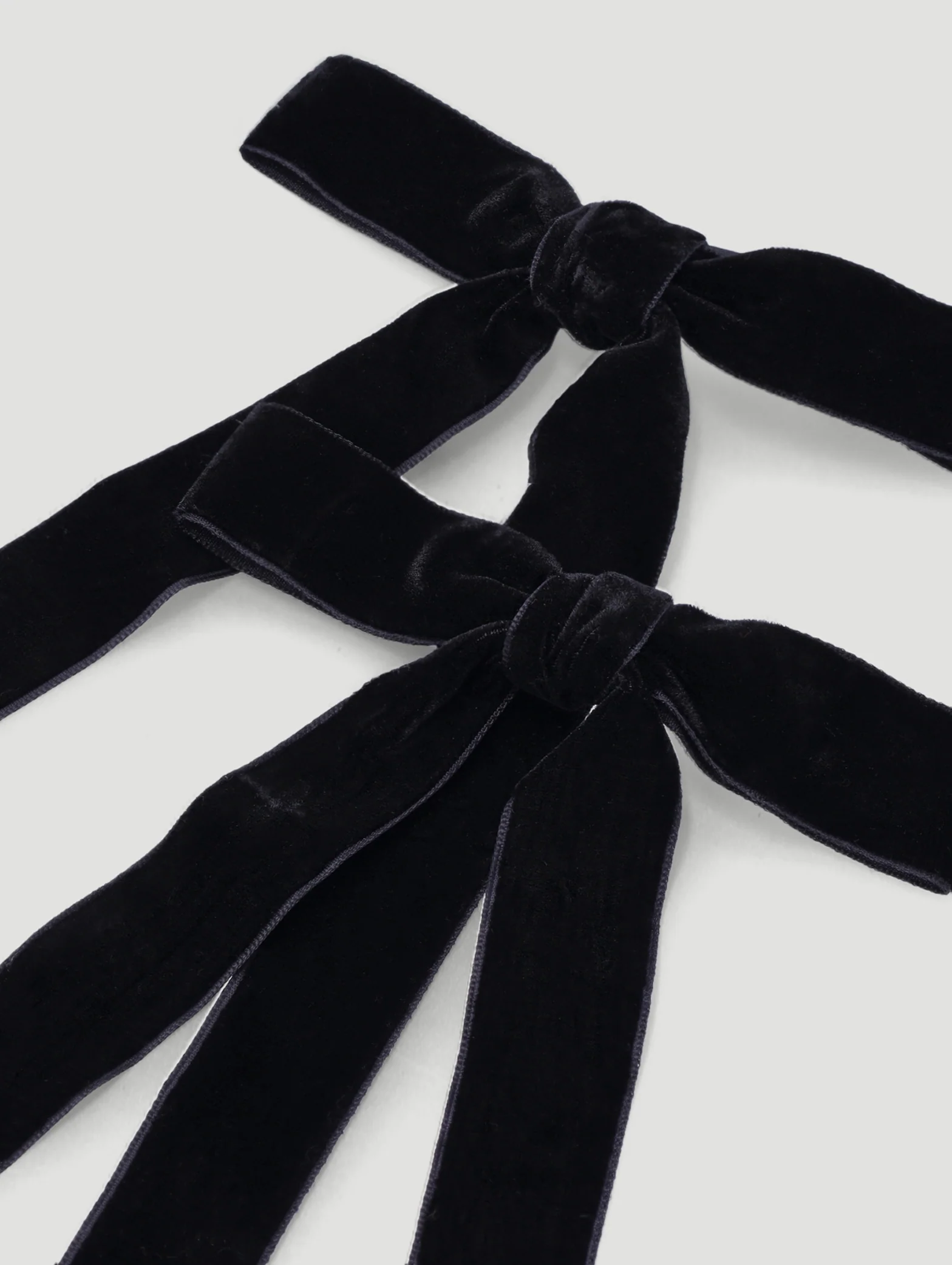 Girls Bow Hair Clip - Black - Image 2