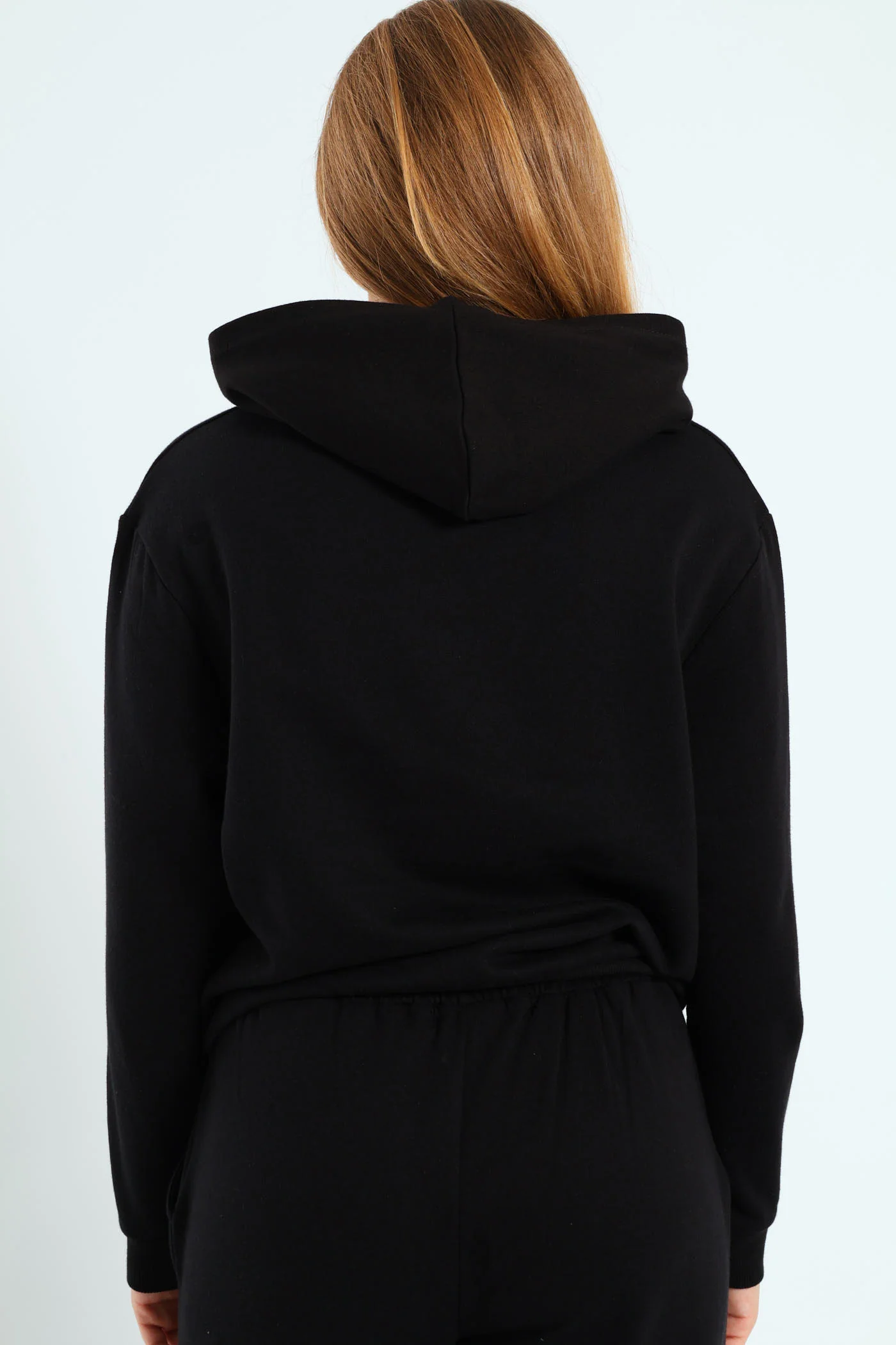 Girls Bow Iconic Fleece Top - Black - Image 2