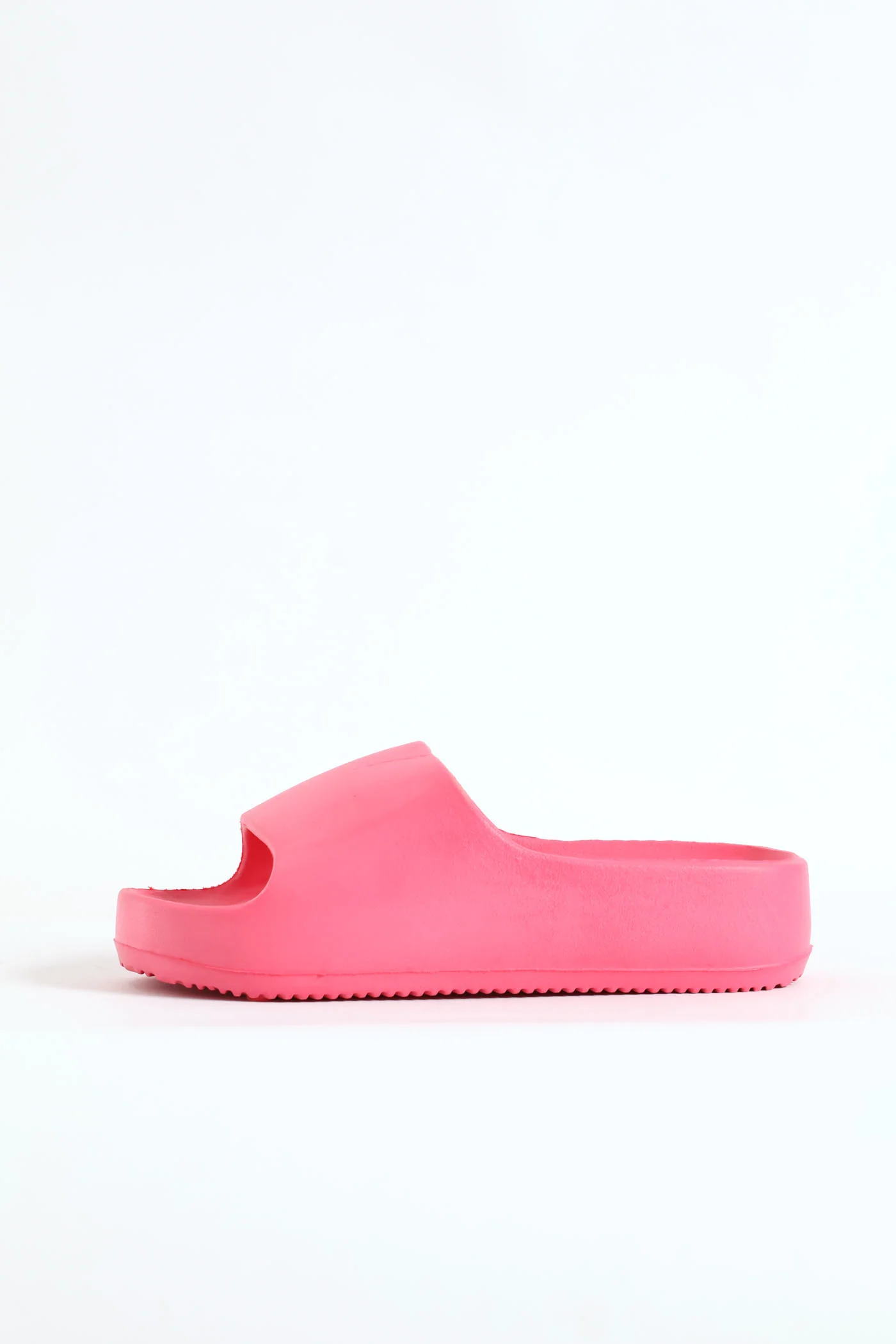Girls Bow Moulded Slide Sandal - Cerise - Image 4