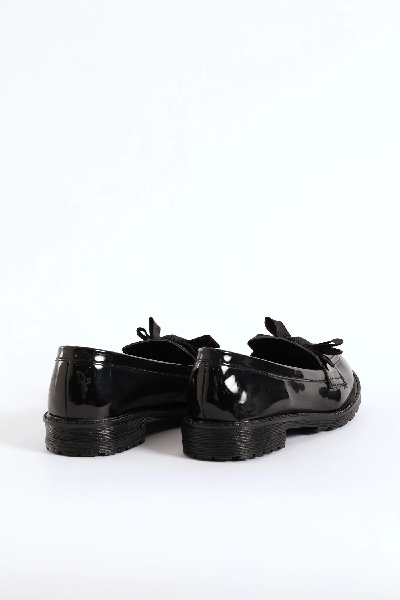 Girls Bow Penny Moccasin - Black - Image 5