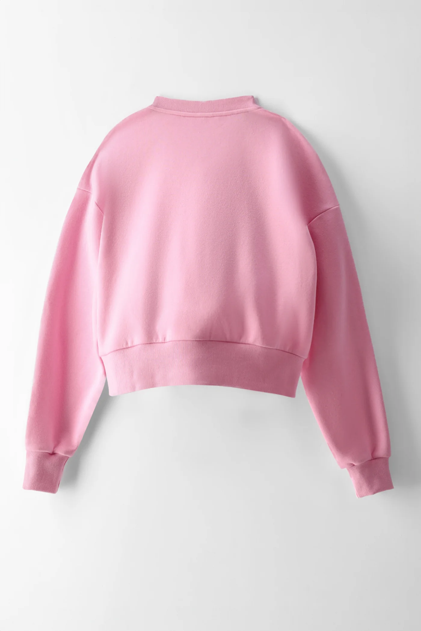 Girls Bow Pipping Zip Through Bomber Jacket - Pink - Image 2