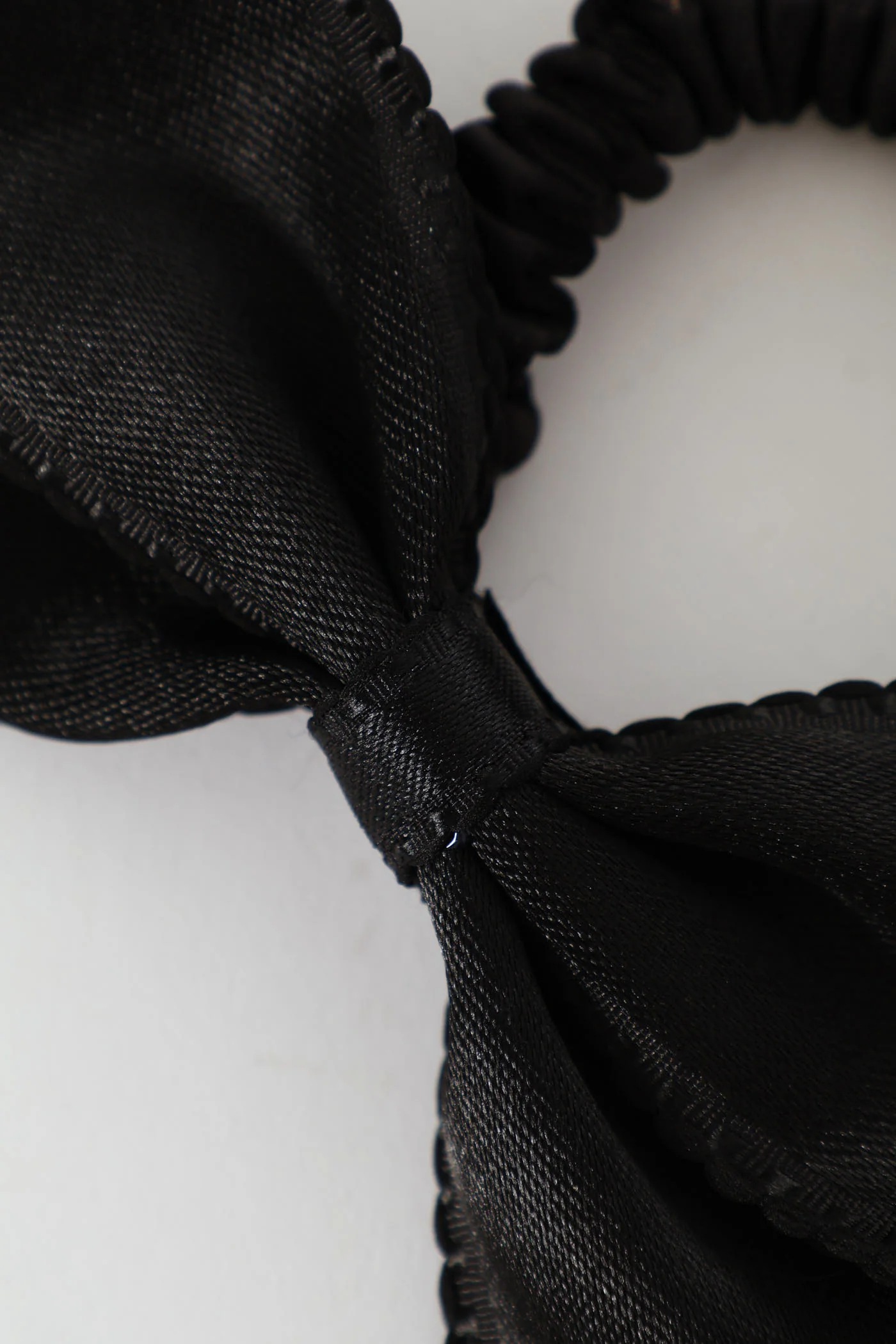 Girls Bow Scrunchie - Black - Image 2