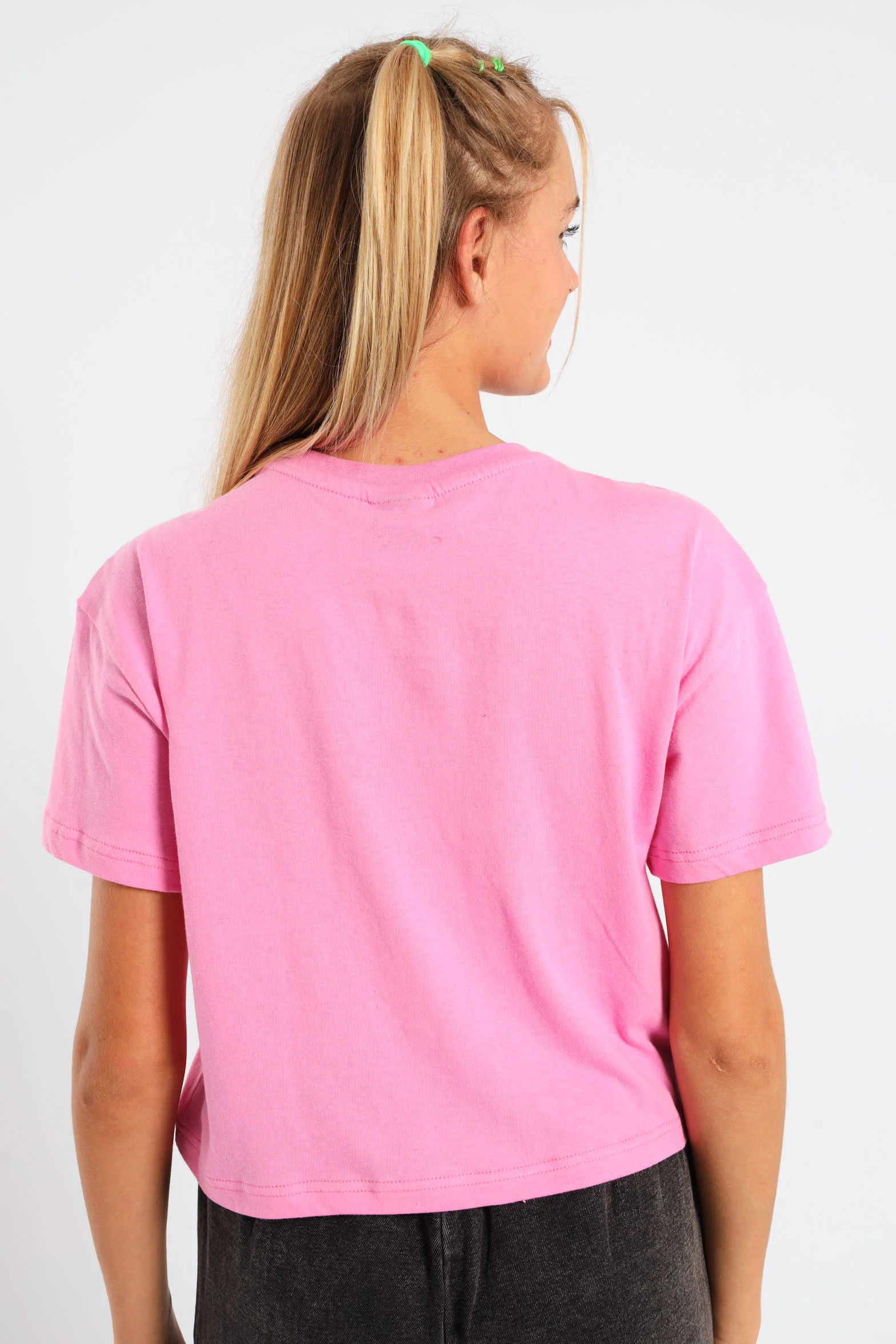 Girls Boxy Bows Tee - Pink - Image 2