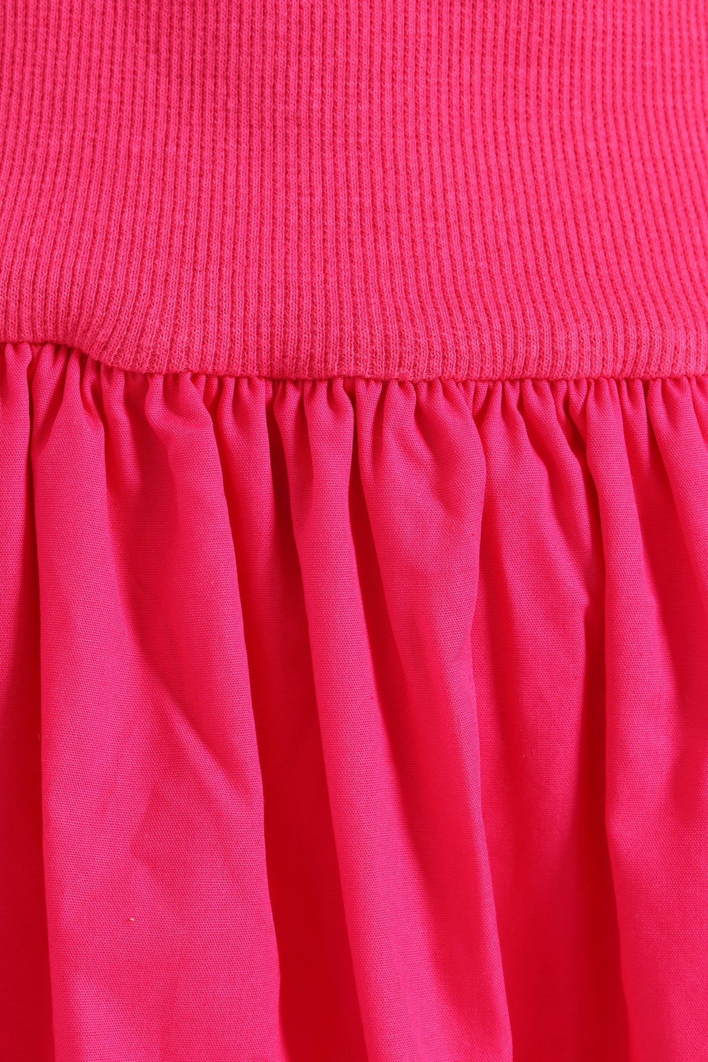 Girls Bubble Rib Dress - Cerise - Image 4