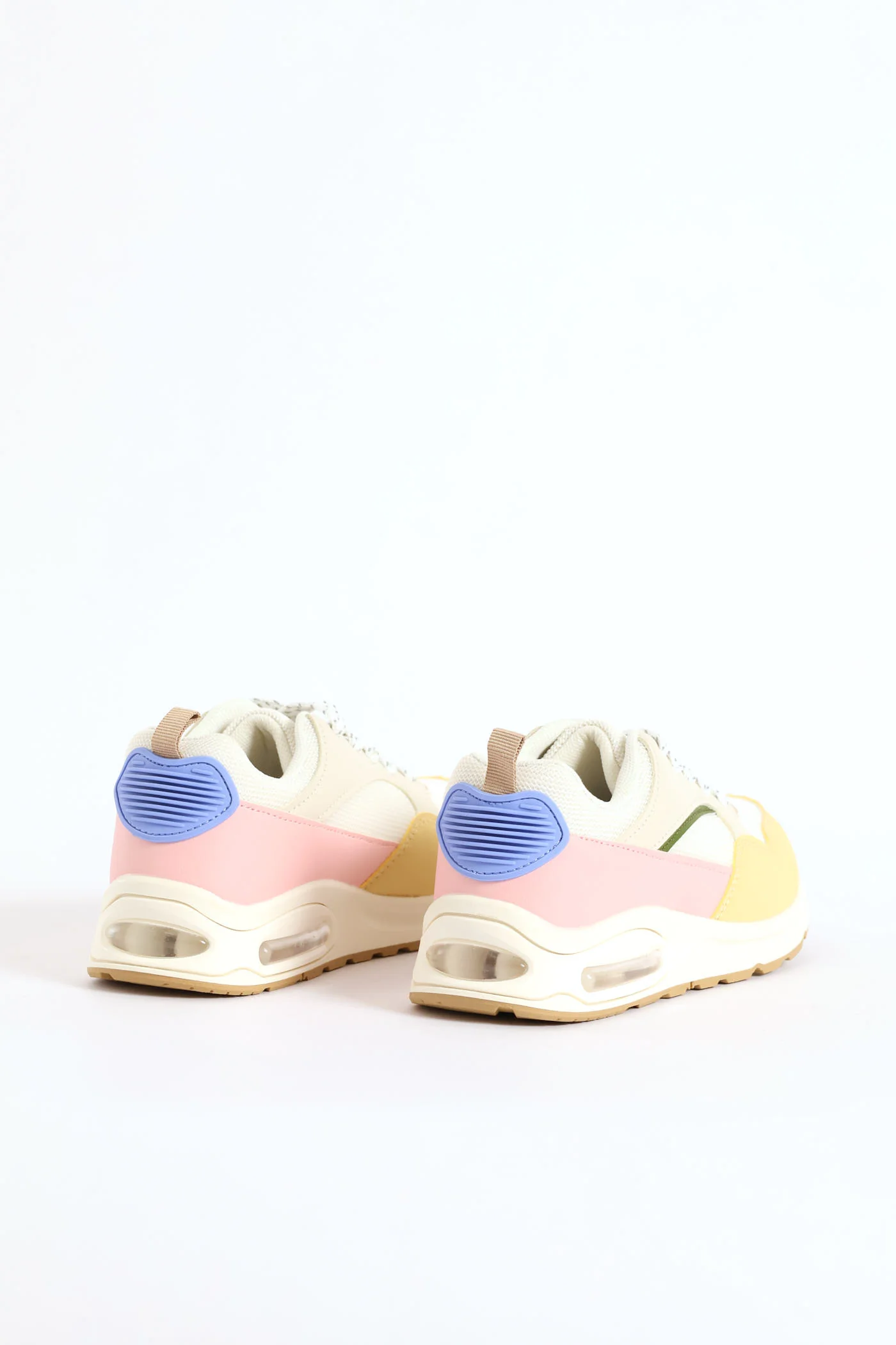 Girls Bubble Sole Trainer - Cream - Image 6