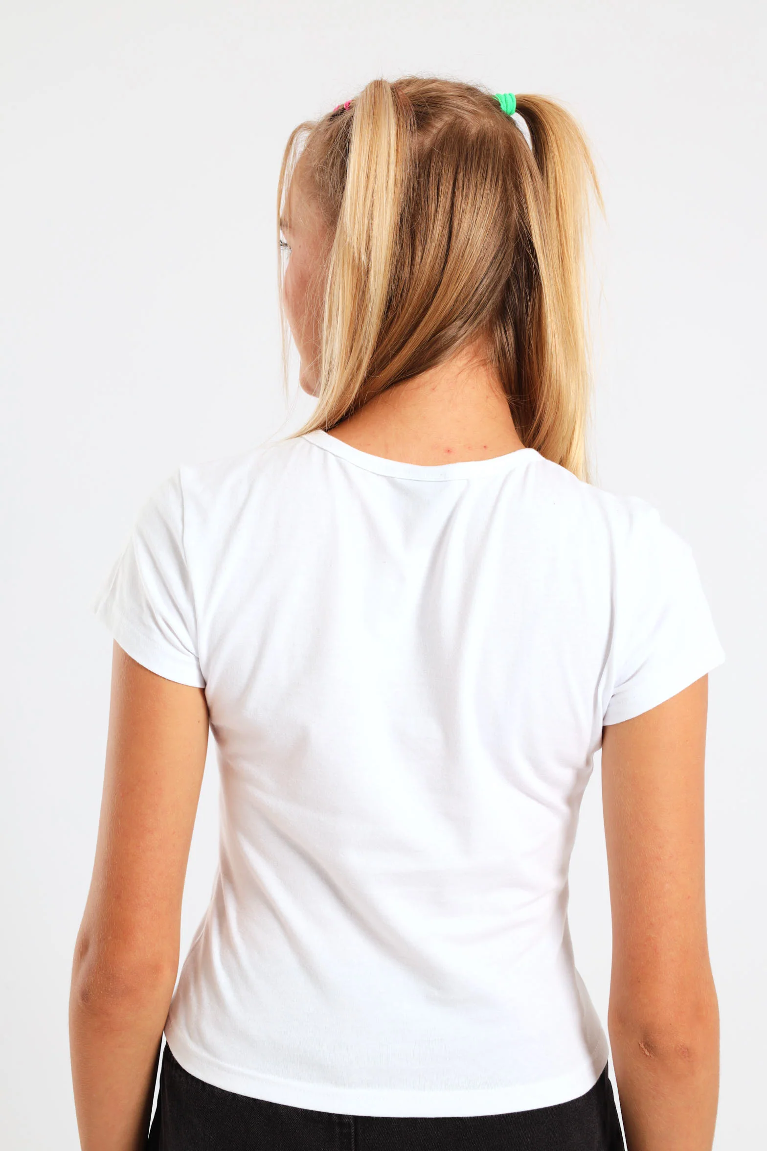 Girls Bubbles Tee - White - Image 4