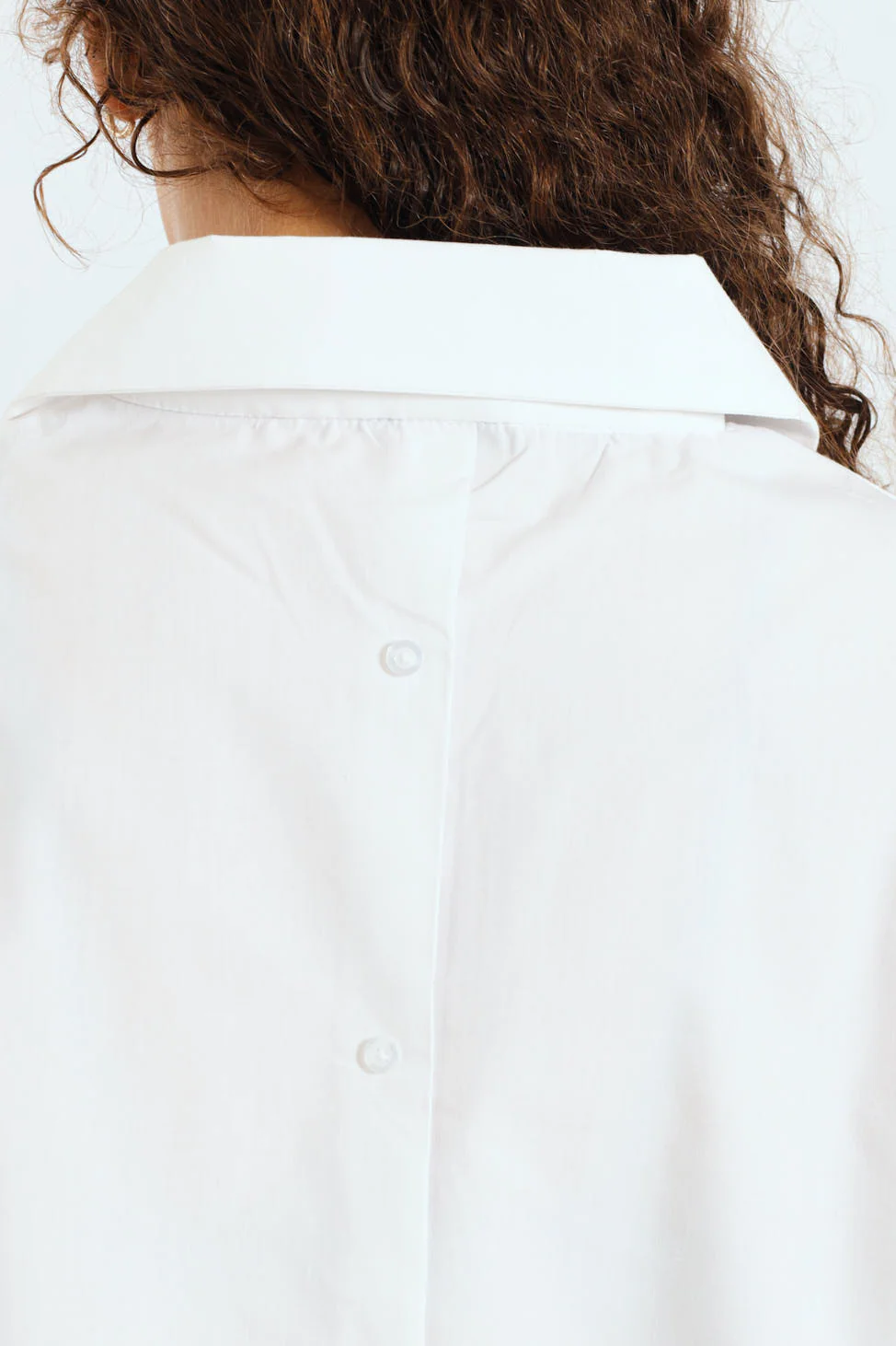 Girls Buttoned Woven Shirt - White - Image 2