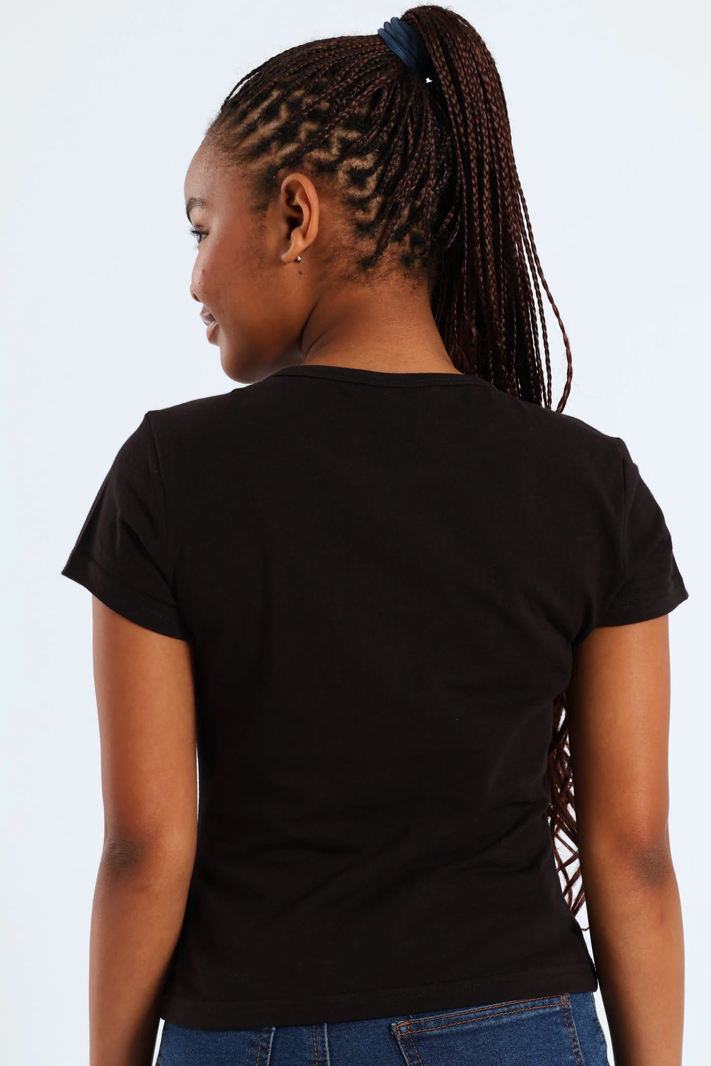 Girls California Tee - Black - Image 3