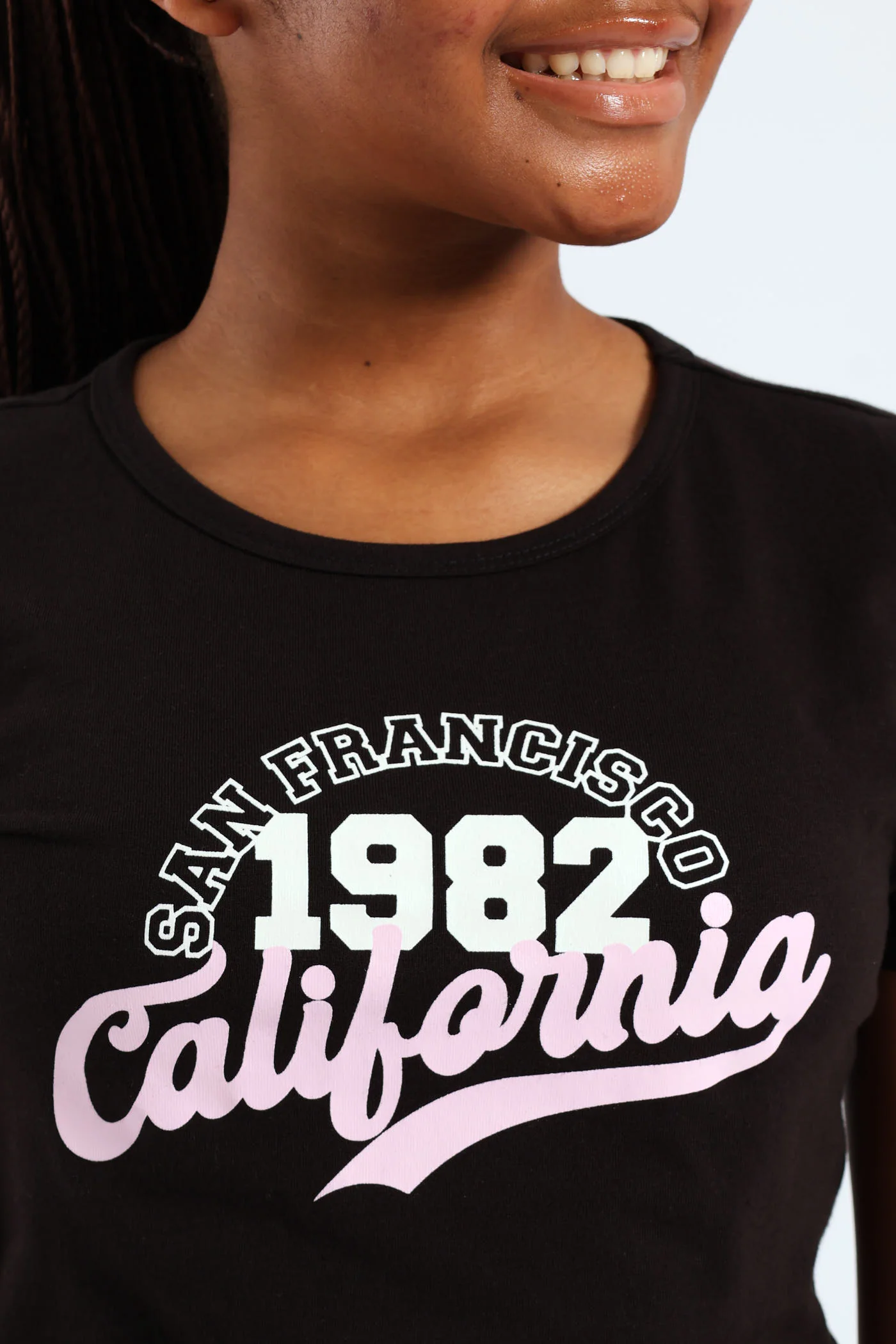 Girls California Tee - Black - Image 4