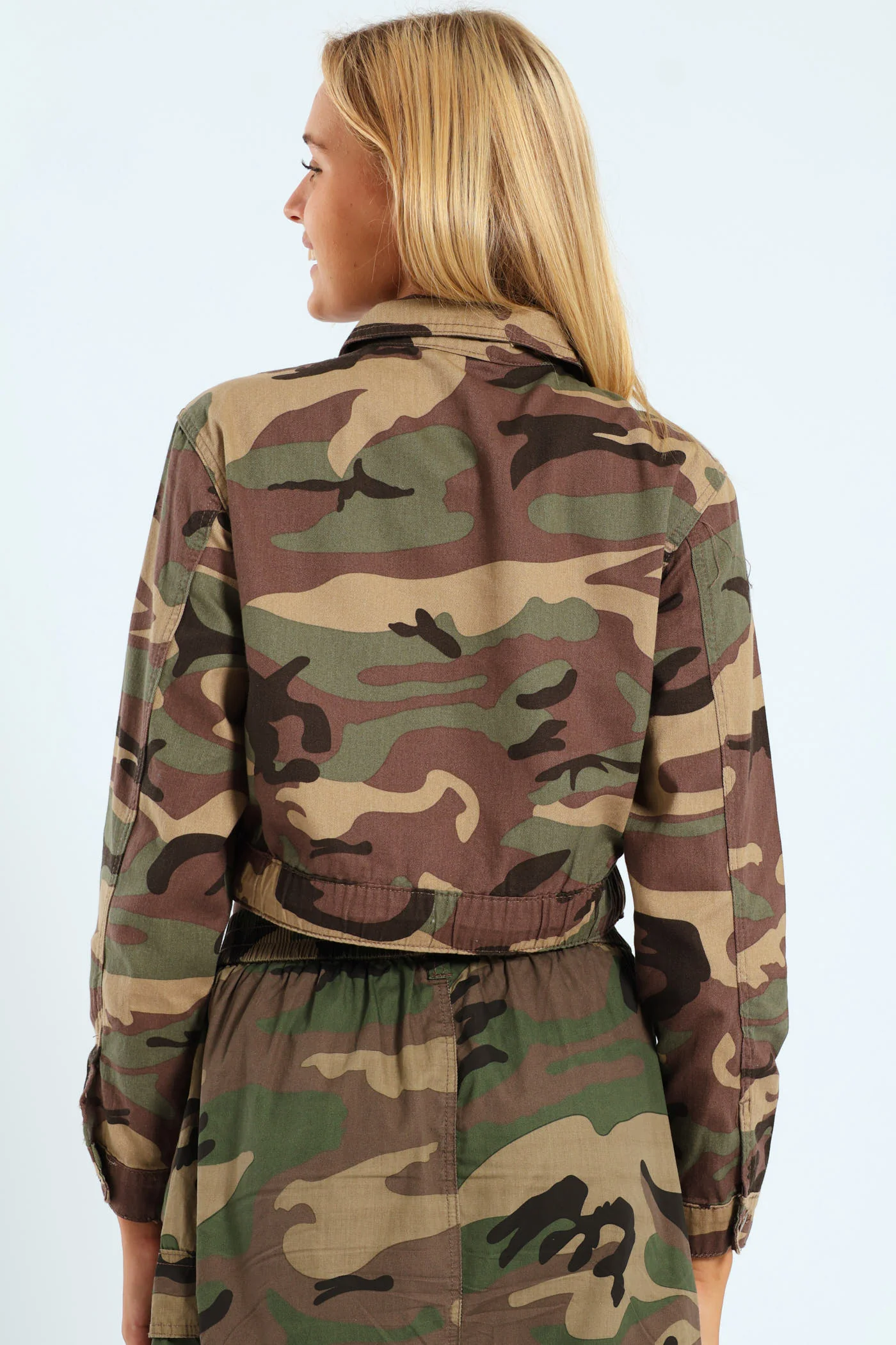 Girls Camo Fashion Jacket - Camo - Image 5