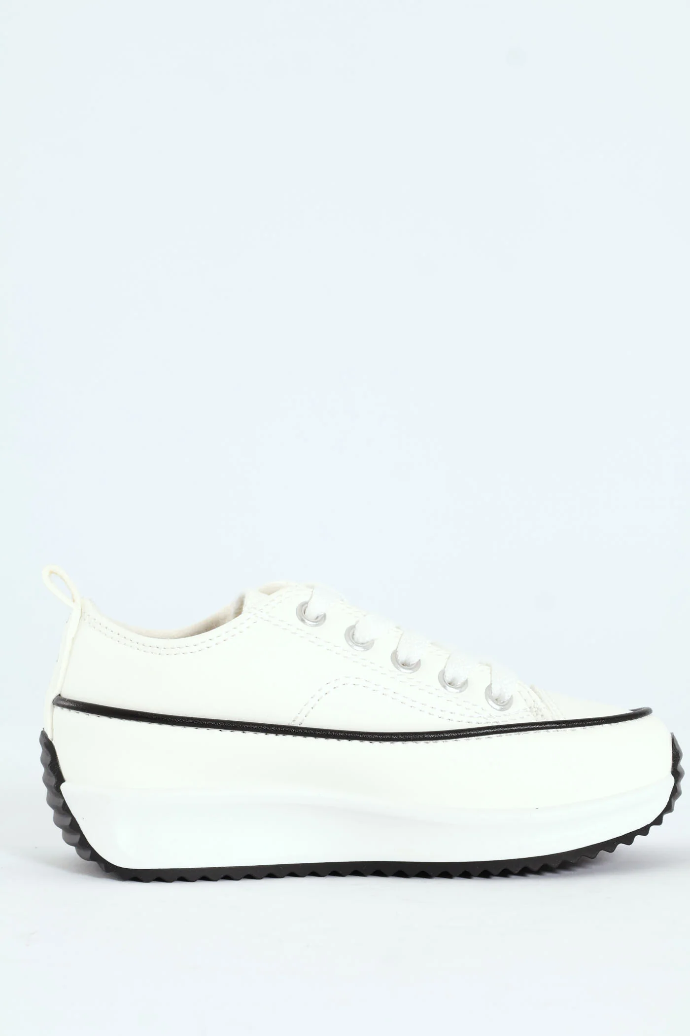 Girls Casey Platform Sneaker - White - Image 6