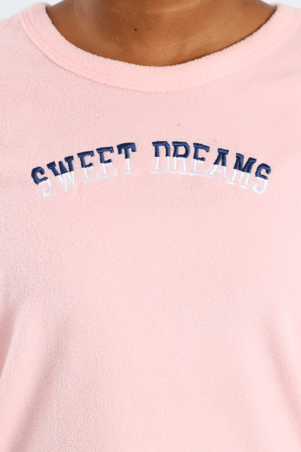 Girls Check Bottoms Sleep Set - Pink - Image 4