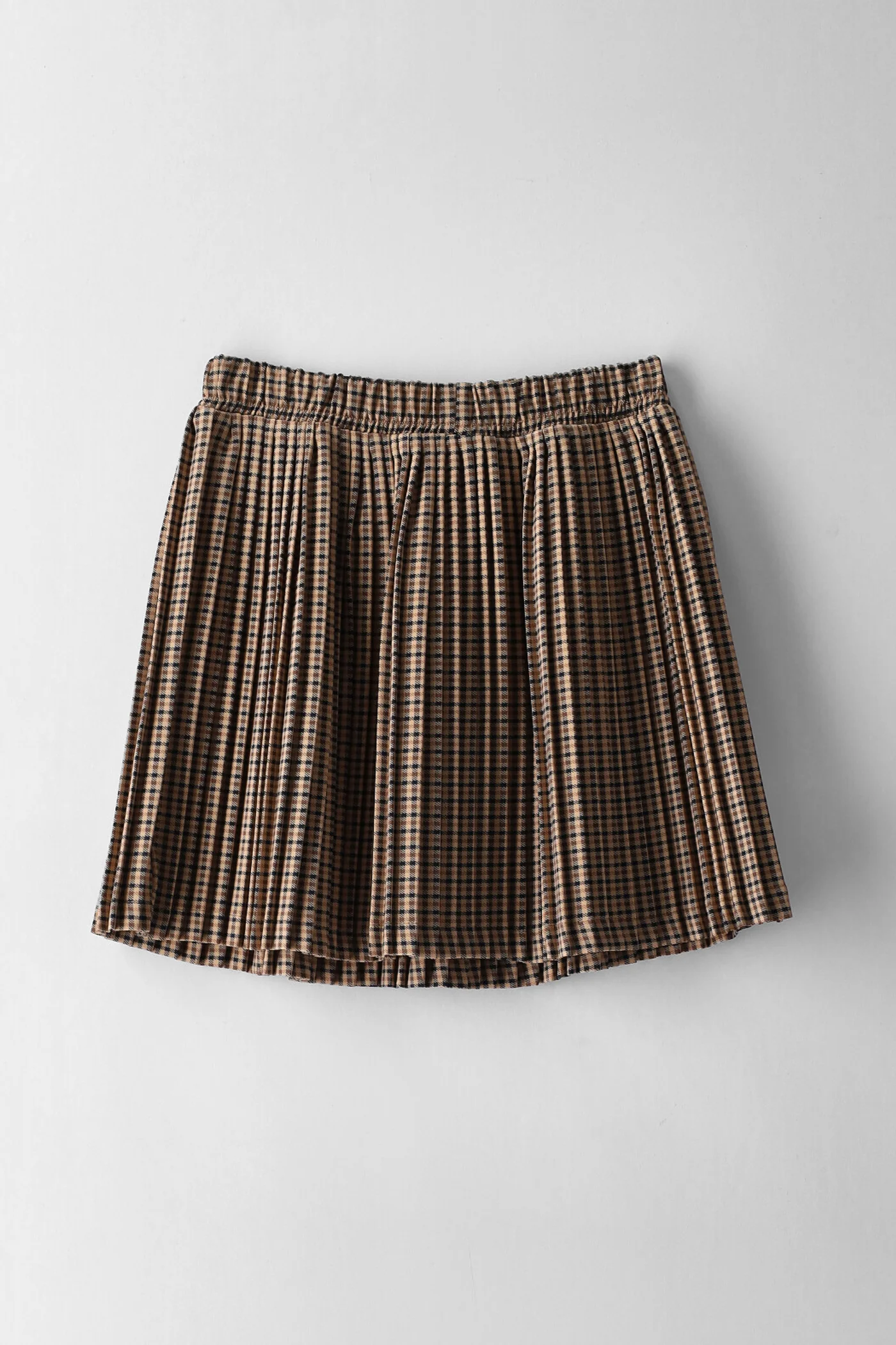Girls Check Sun Ray Pleat Skirt - Multi - Image 2
