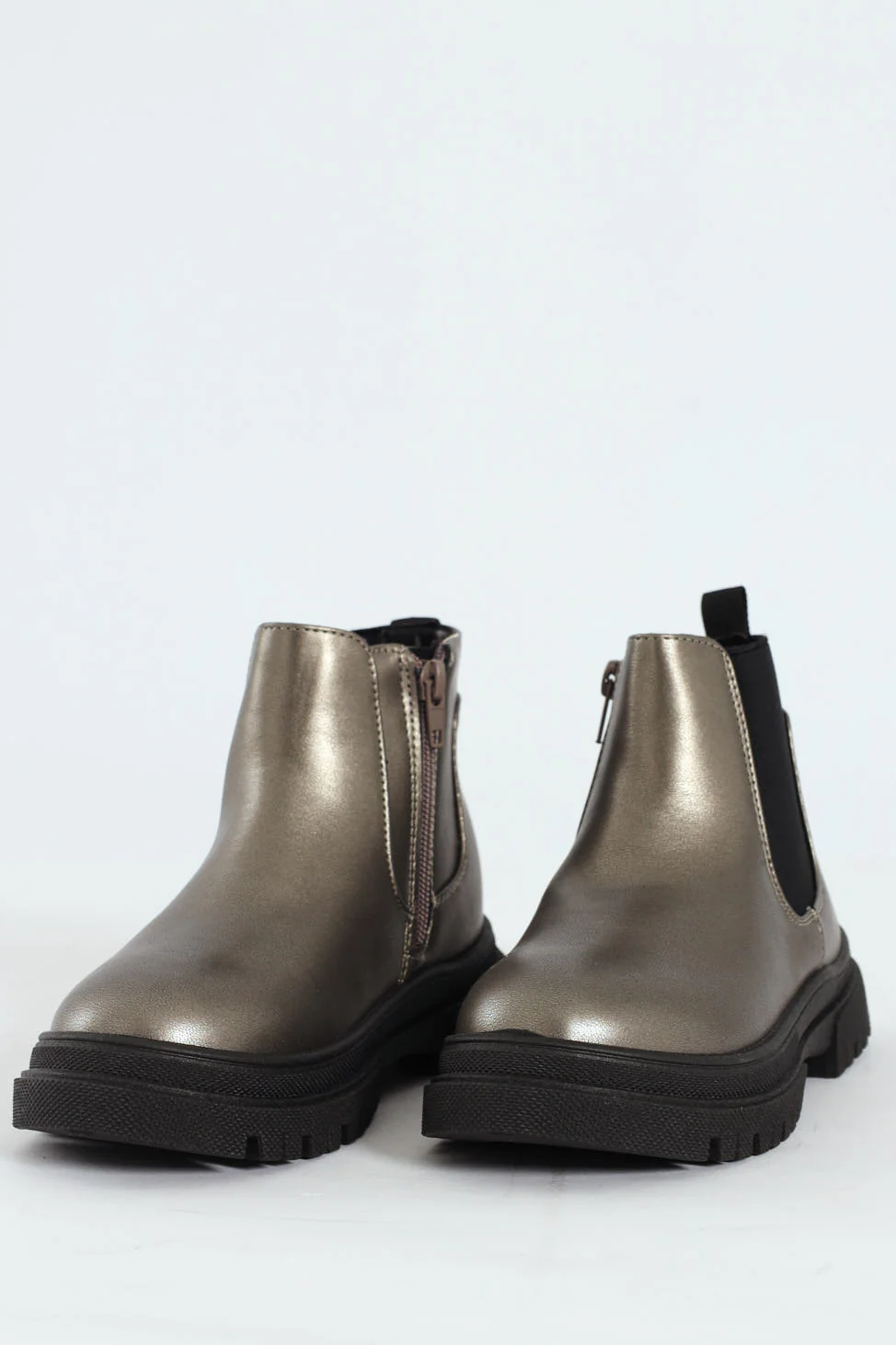 Girls Chelsea Boot - Pewter - Image 3