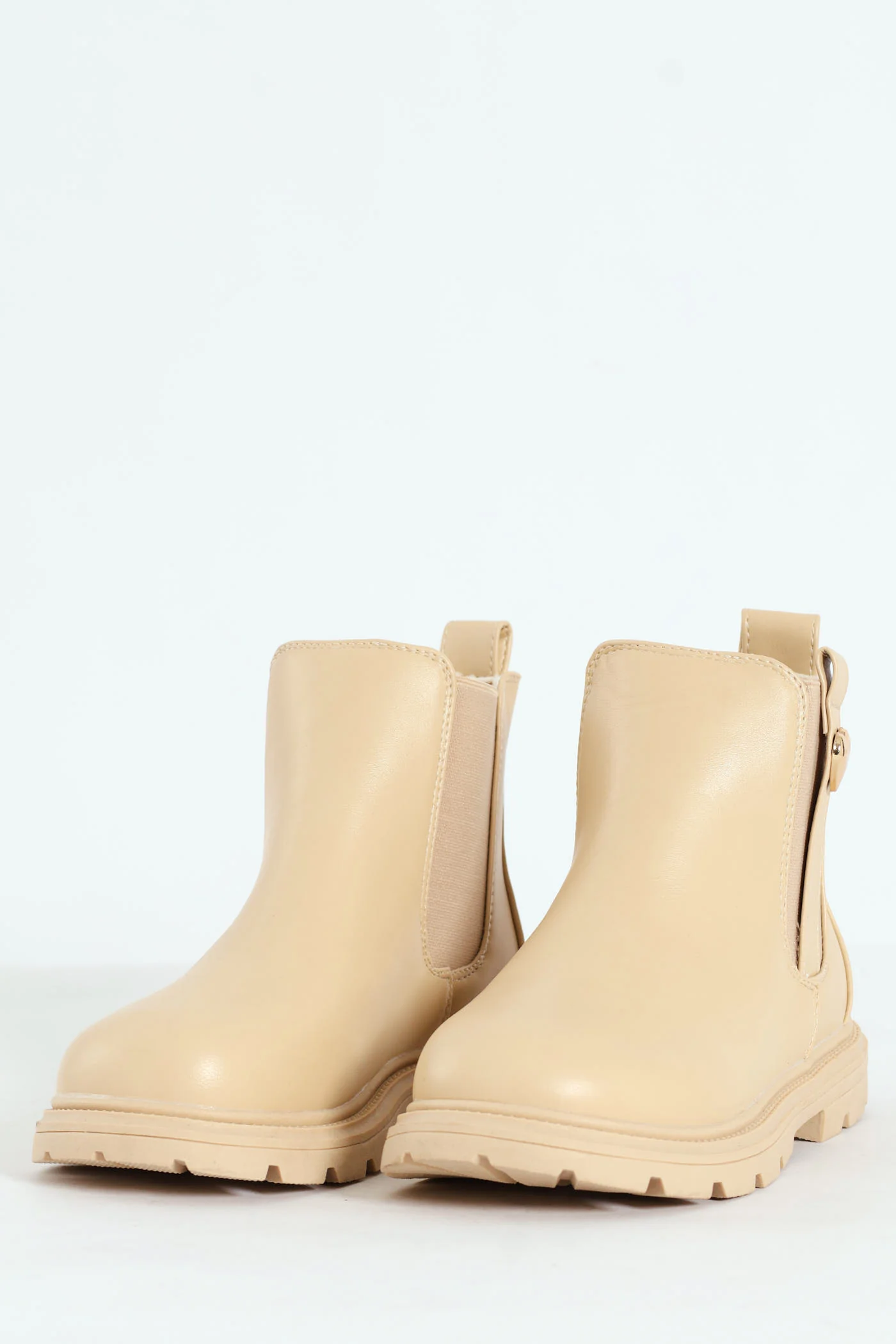 Girls Chelsea Boot - Stone - Image 5