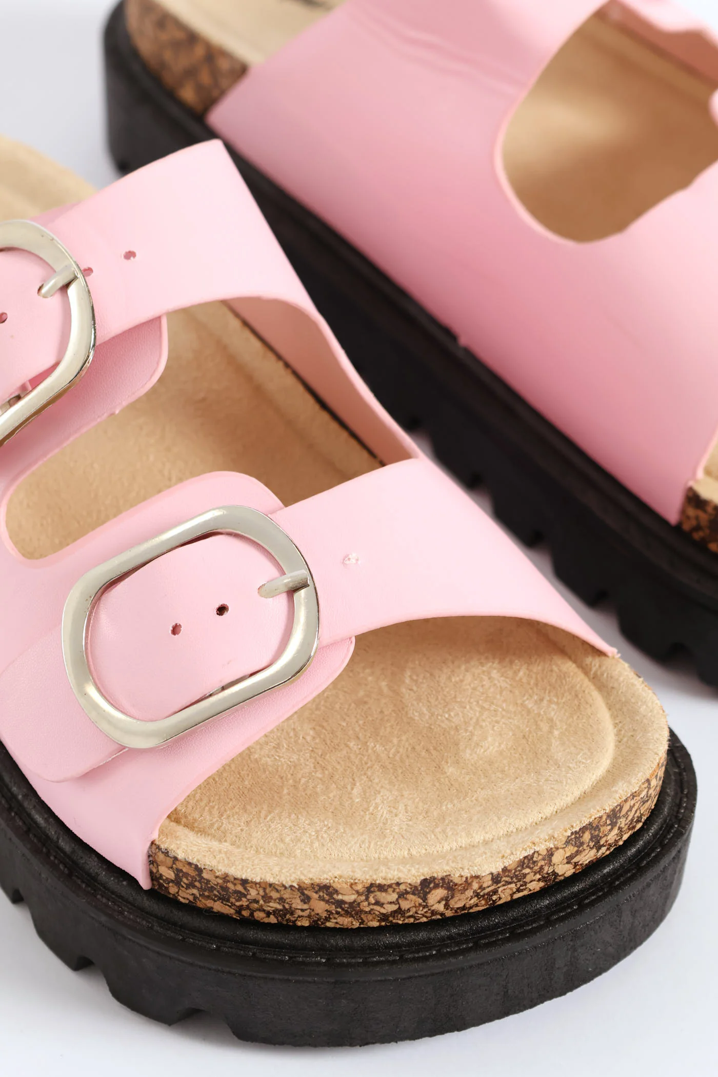 Girls Chunky Platform Health Sandal - Pink - Image 3