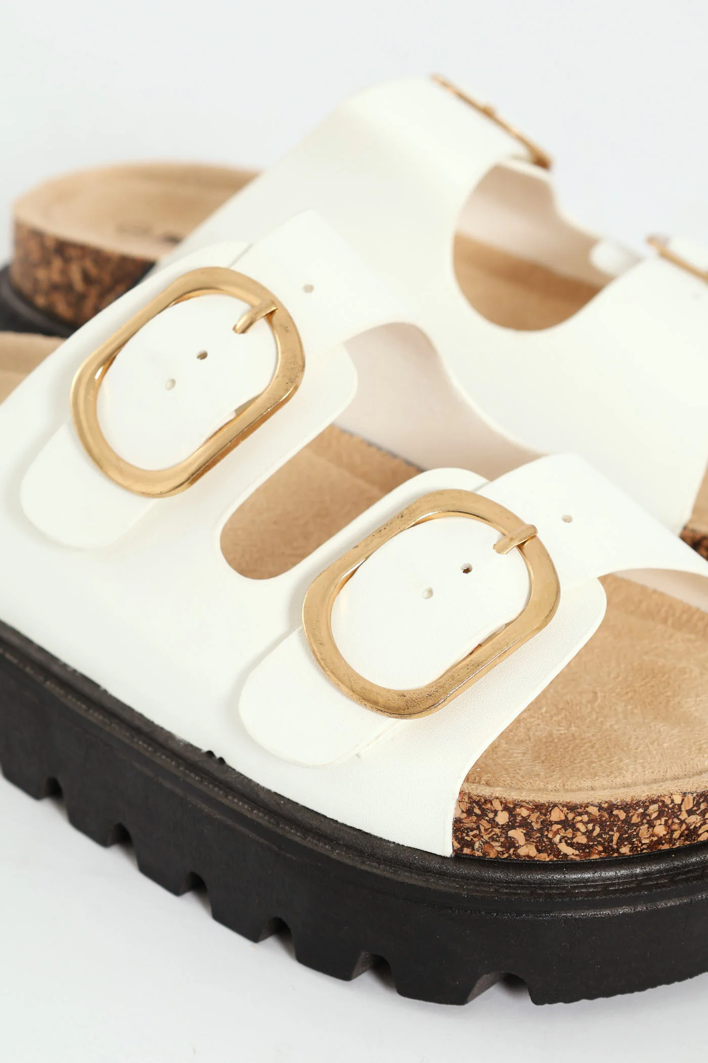 Girls Chunky Platform Health Sandal - White - Image 2
