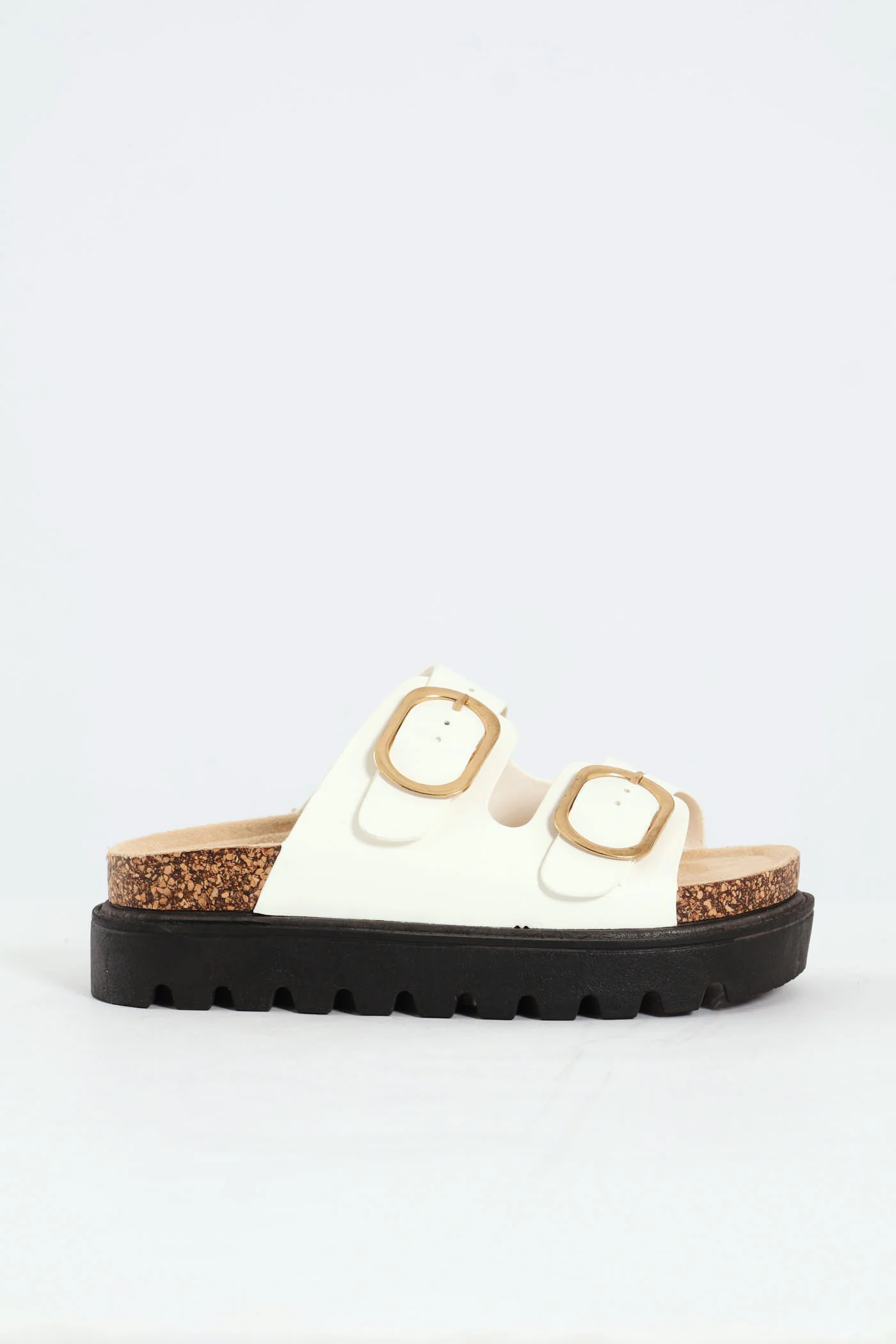 Girls Chunky Platform Health Sandal - White - Image 4