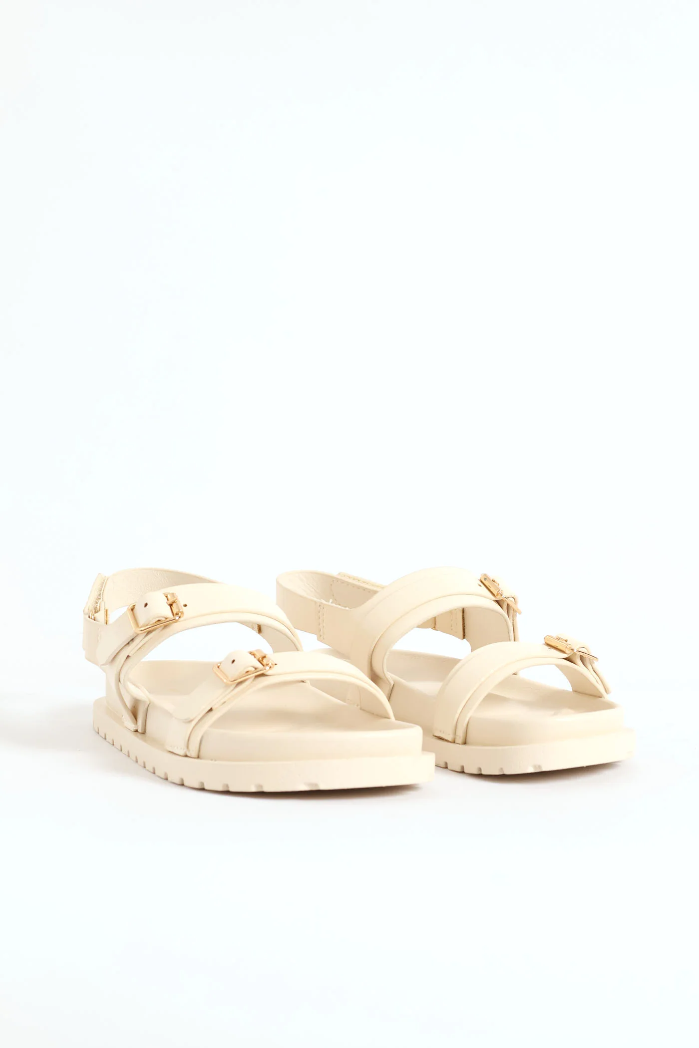 Girls Chunky Sandal - Ecru - Image 3