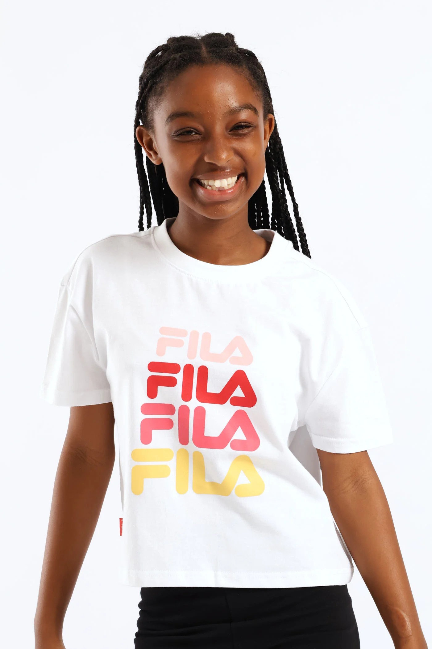 Girls Cianna Tee - White - Image 2