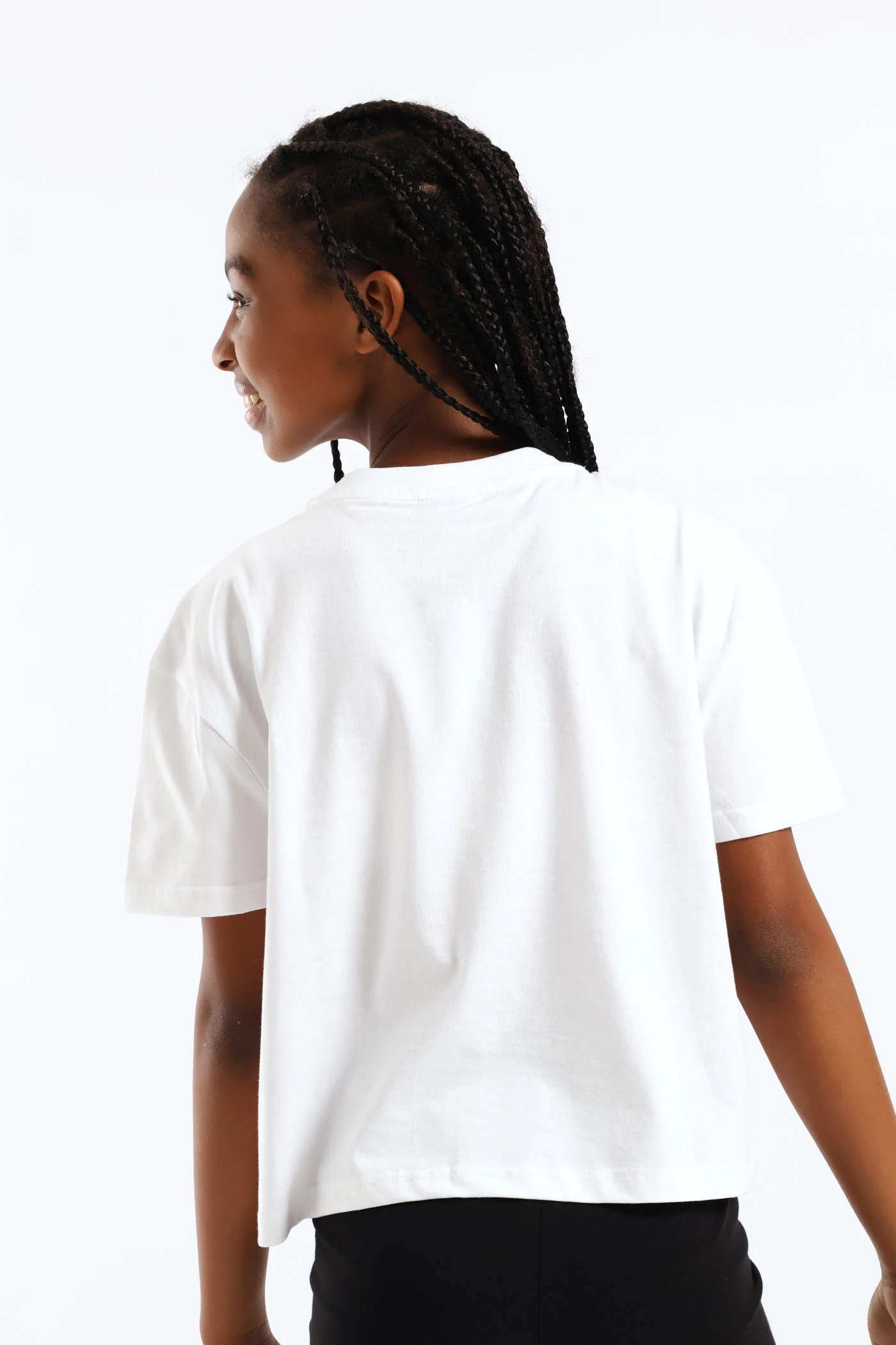 Girls Cianna Tee - White - Image 4