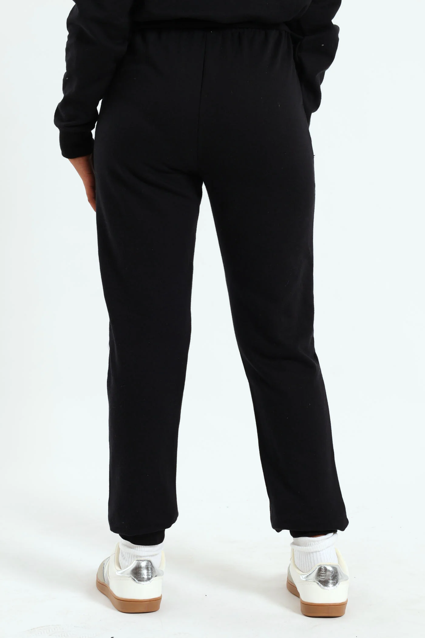 Girls College Fleece Jogger - Black - Image 5