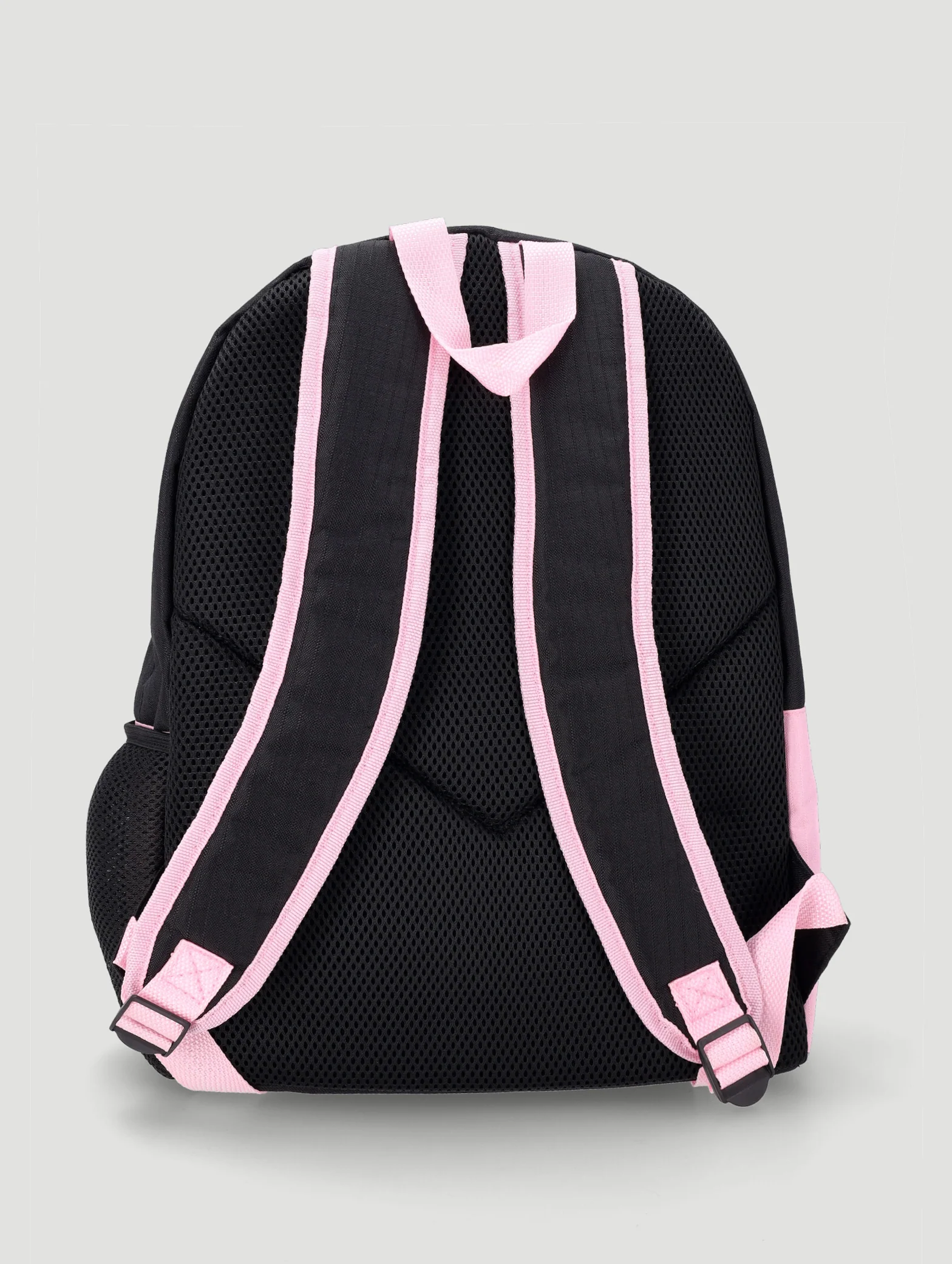 Girls Colour Block Backpack - Black/Pink - Image 2